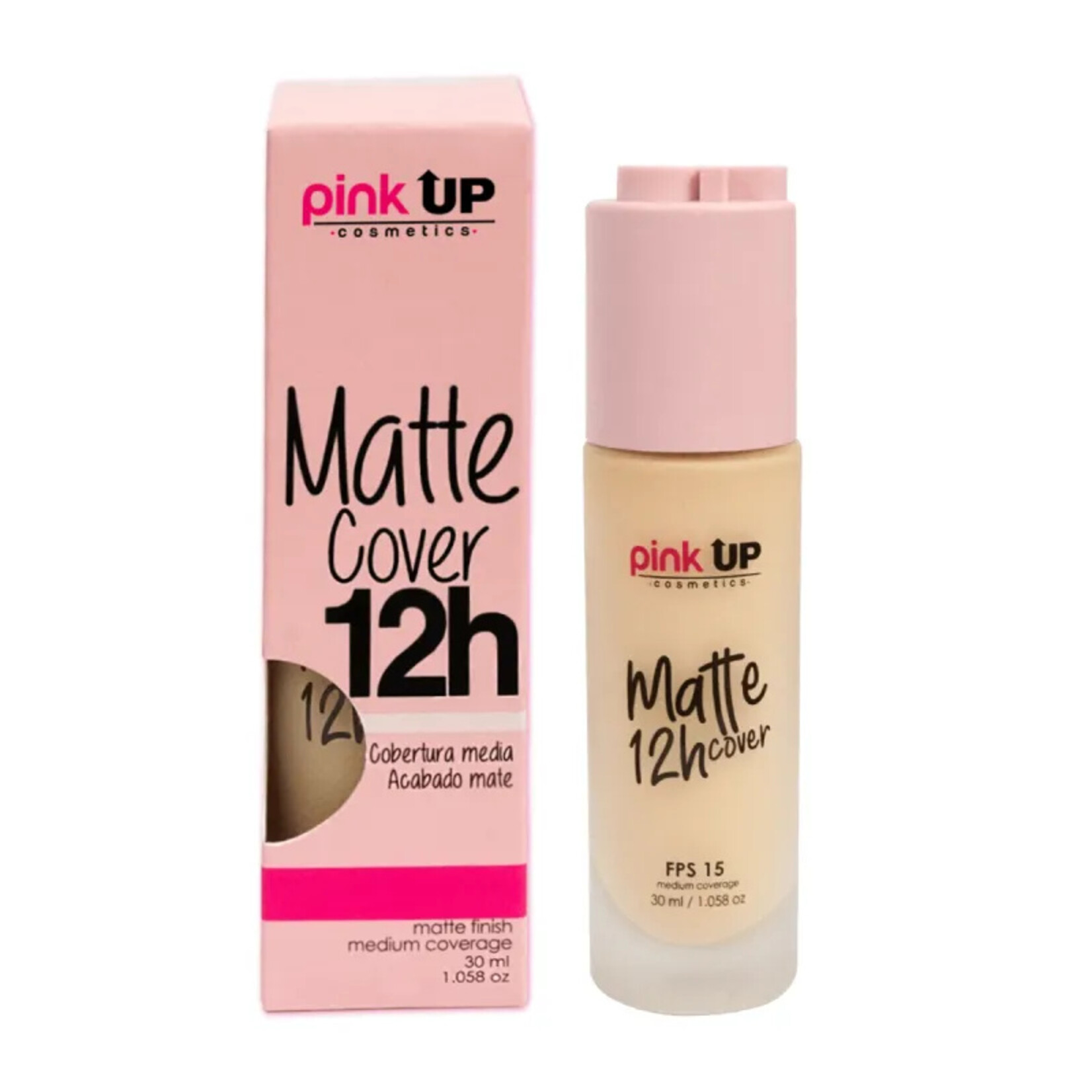 Pink Up Maquillaje liquido Pink Up Matte 12 h cover Light 200 30 ml