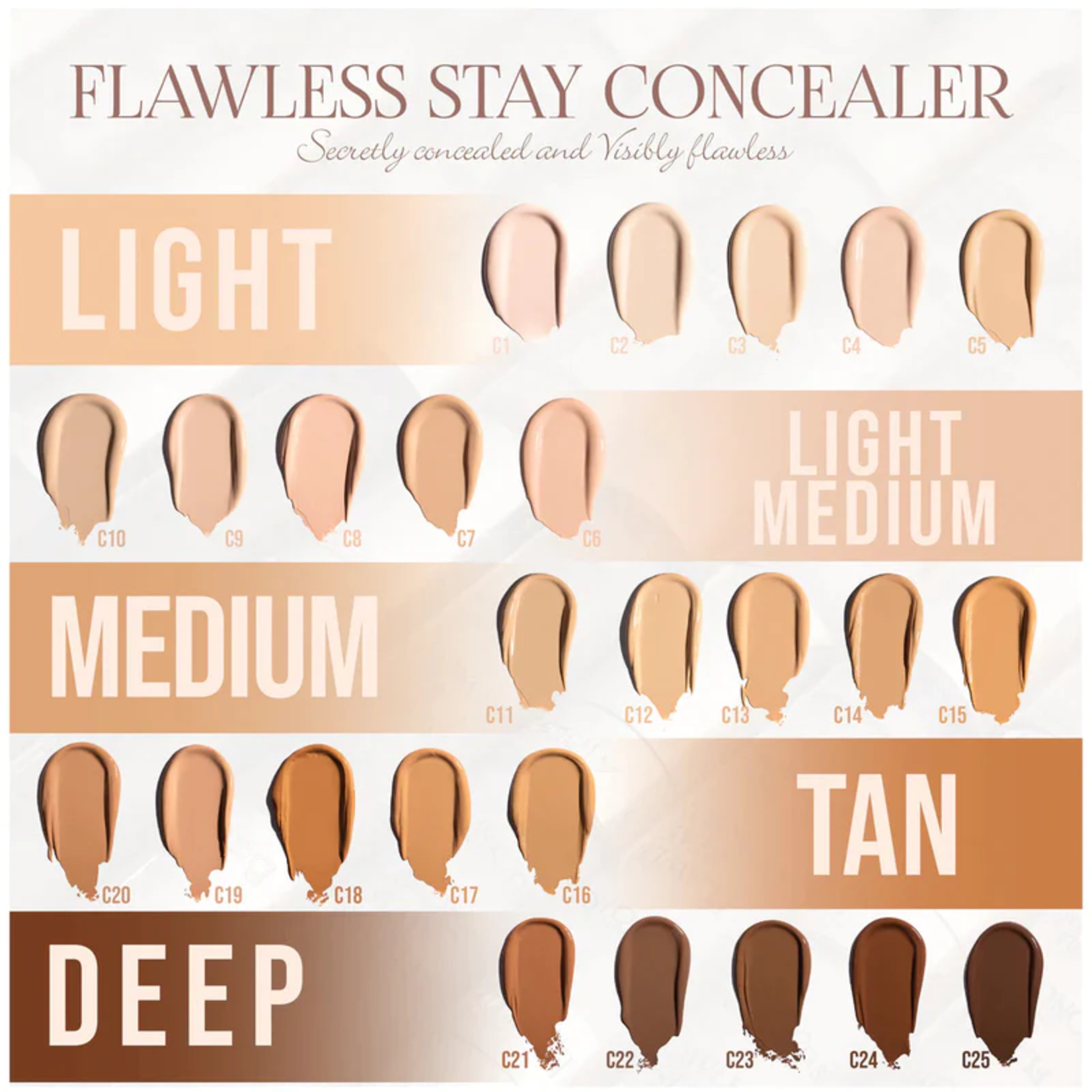 Beauty creations Corrector liquido Beauty Creations Flawless stay C4