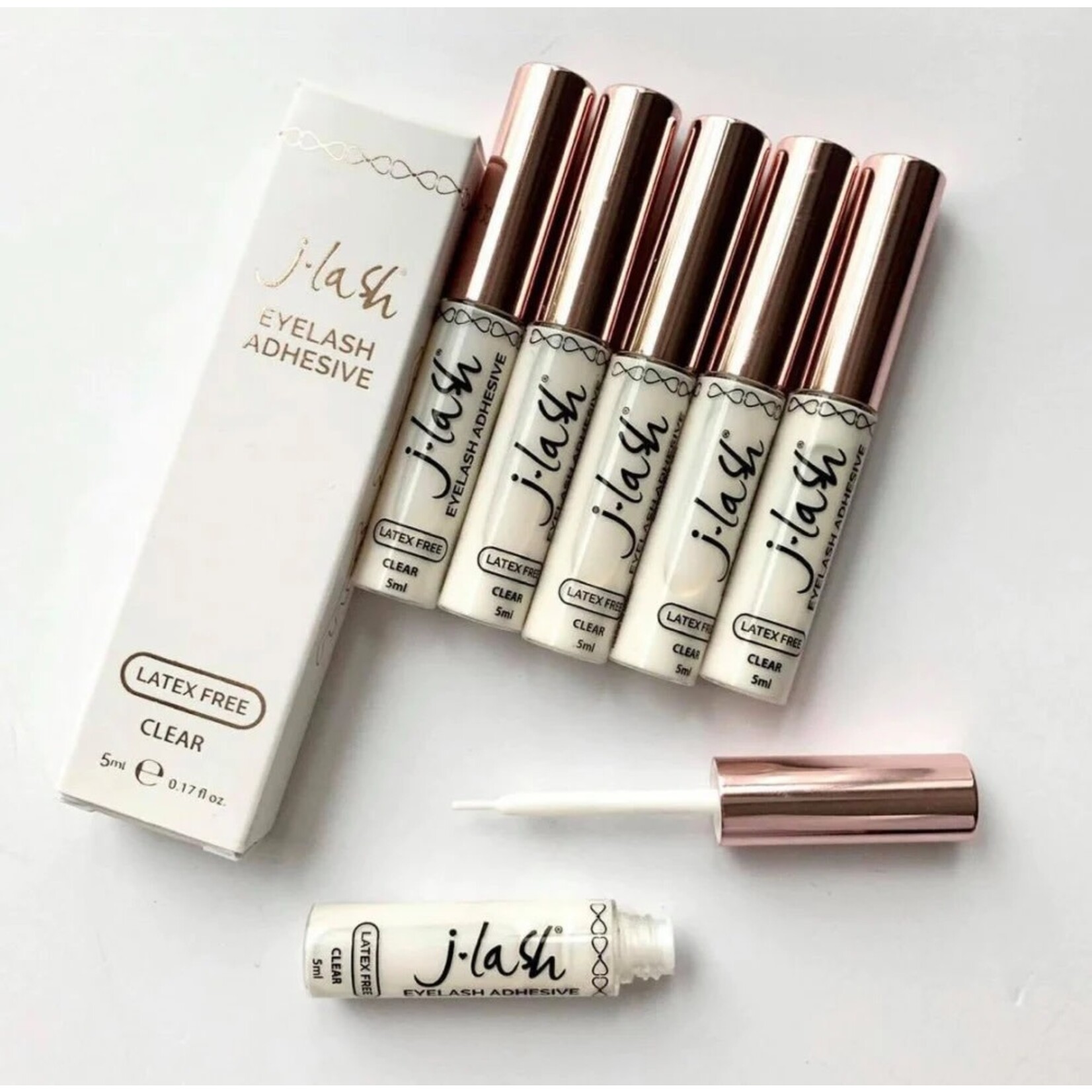 Jlash Pegamento para pestañas Jlash con aplicador Transparente