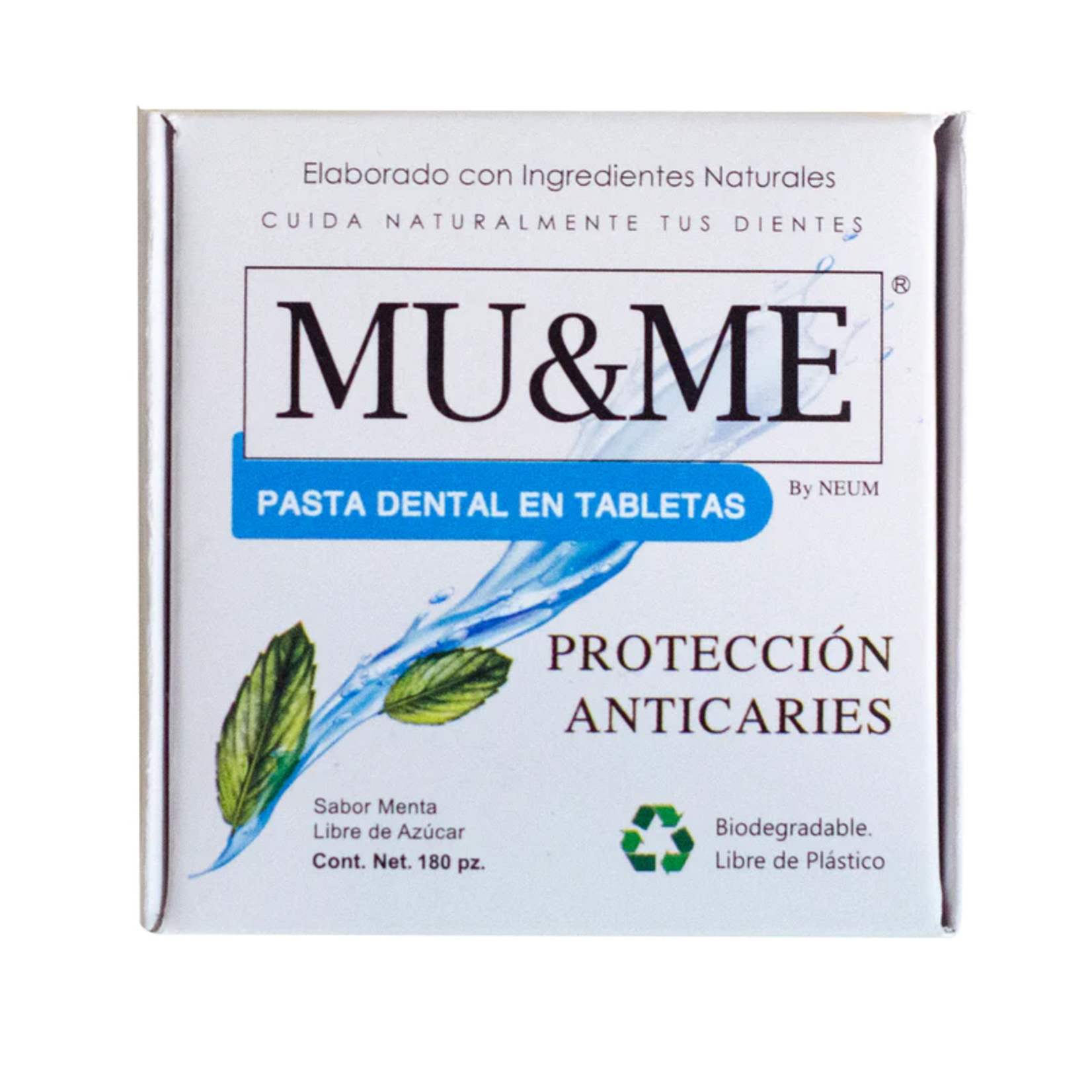 Pasta dental en tabletas MU&ME 32 gr