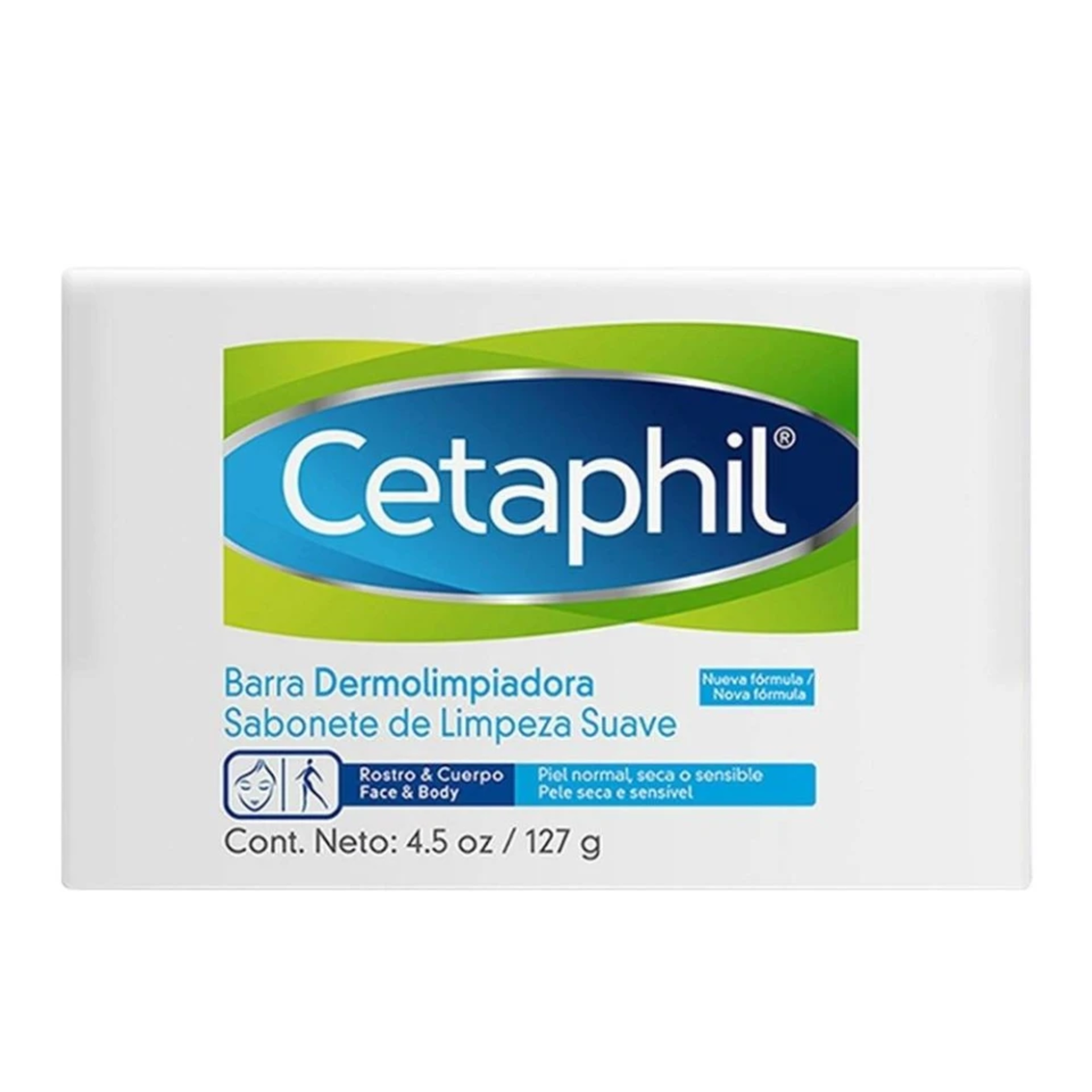 Barra dermolimpiadora Cetaphil Piel normal seca 127 gr