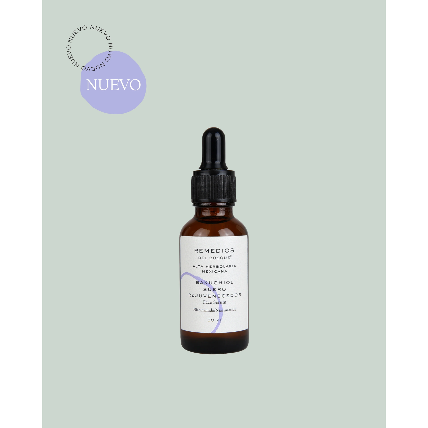 Remedios del bosque Suero Rejuvenecedor Remedios del Bosque Bakuchiol y Niacinamida 30ml