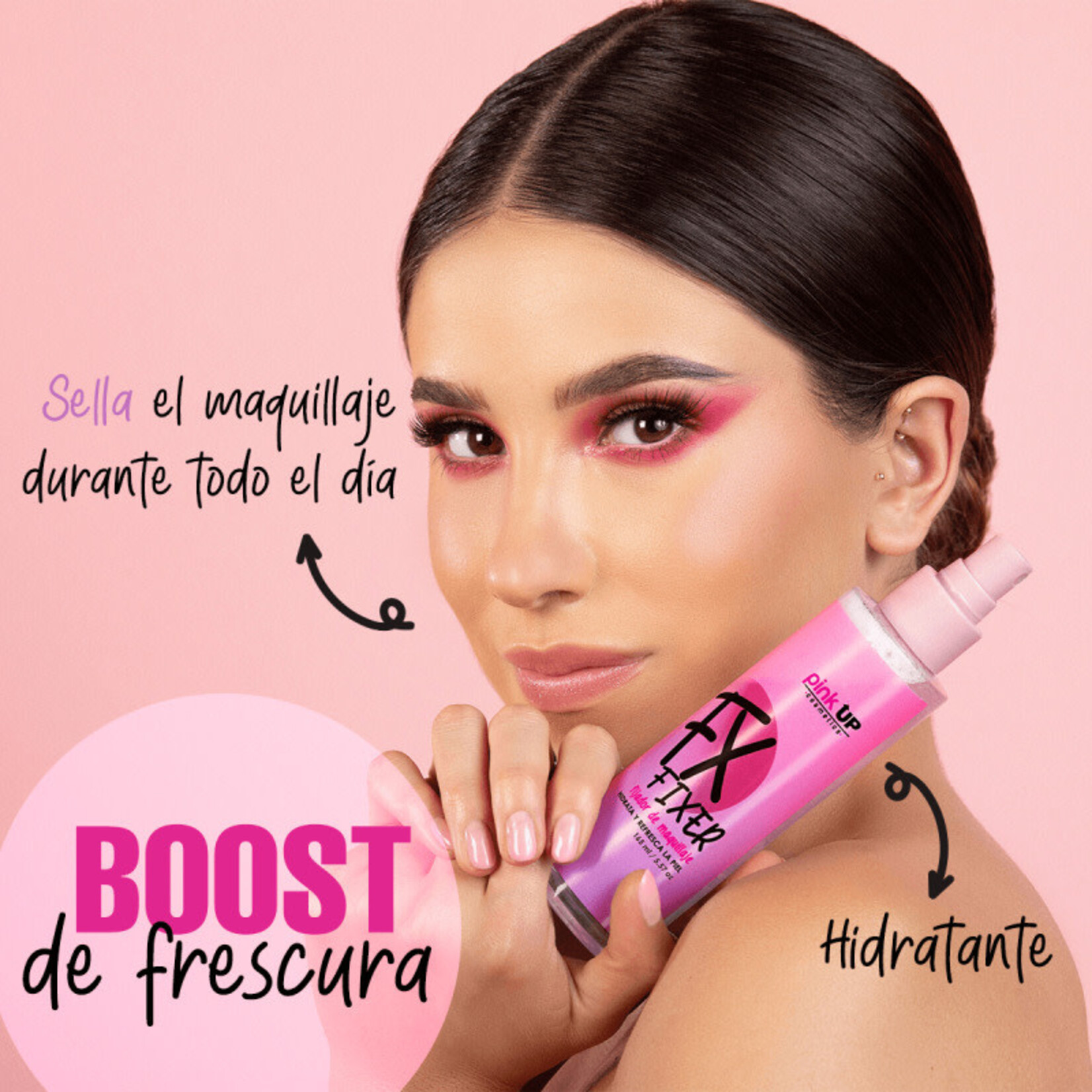 Pink Up Fijador de maquillaje Pink up 165ml