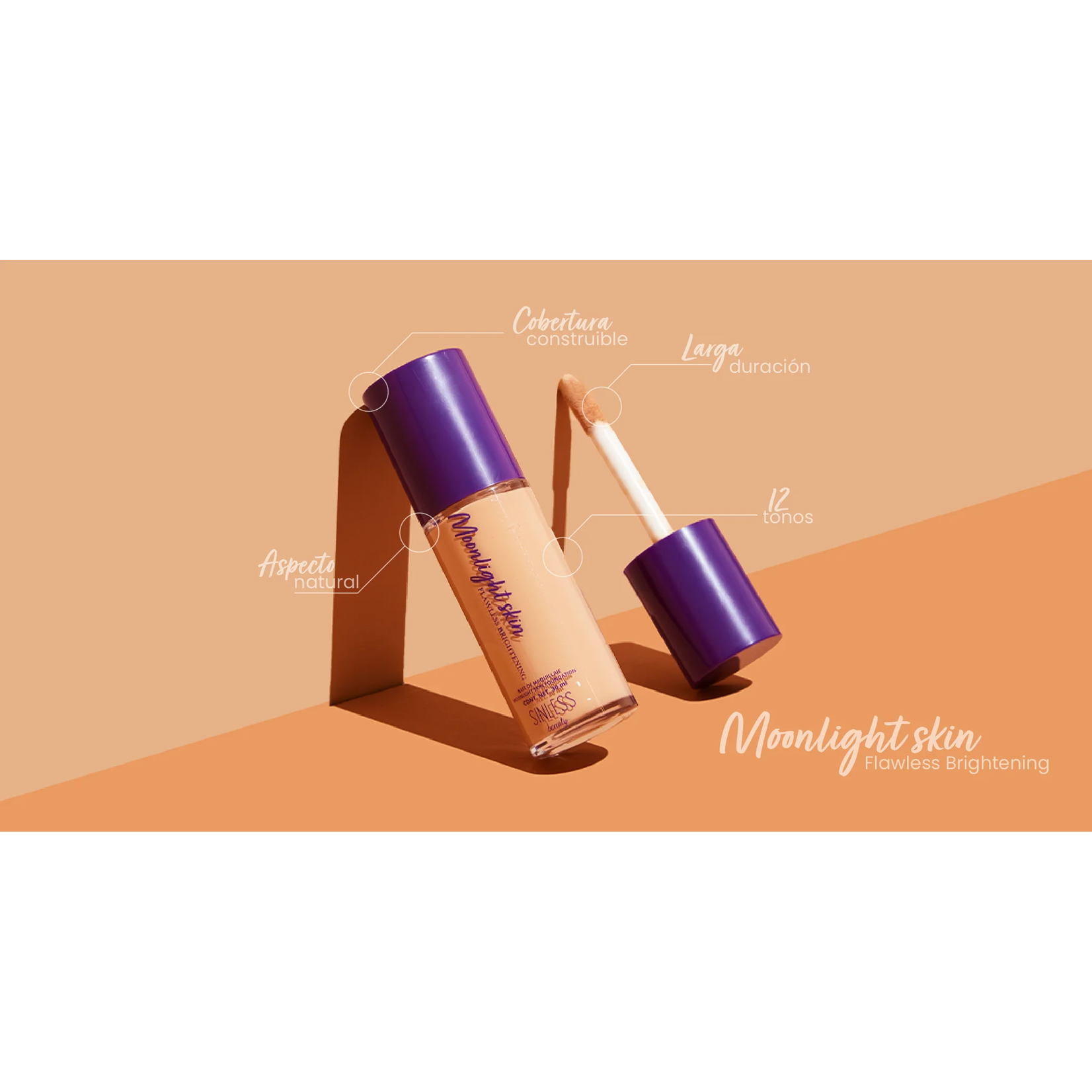 Sinless Beauty Maquillaje liquido Sinless Beauty moonlight skin 01 30ml