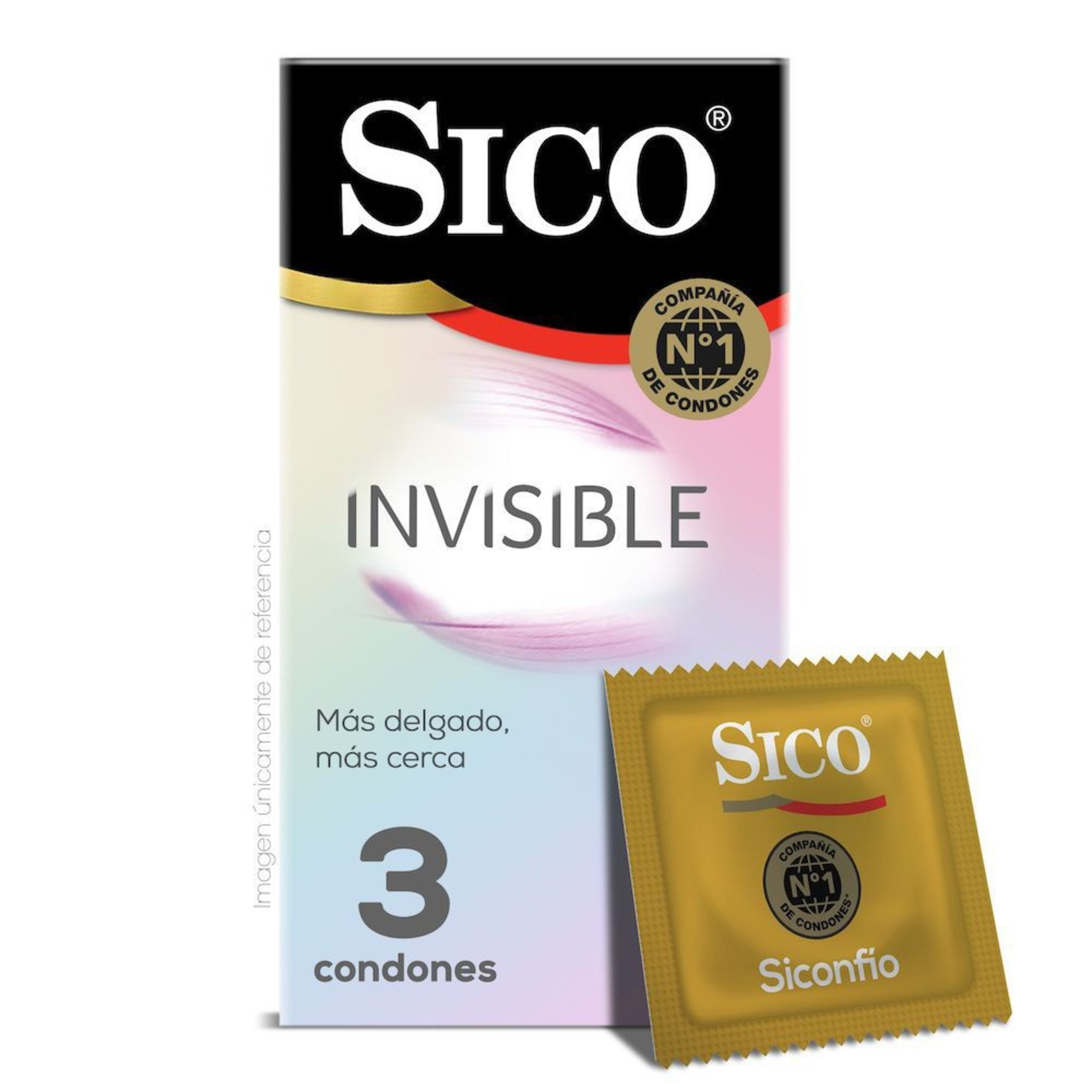 Sico Preservativo Sico invisible 3 piezas
