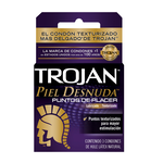 Trojan Preservativo Trojan piel desnuda texturizado 3 piezas