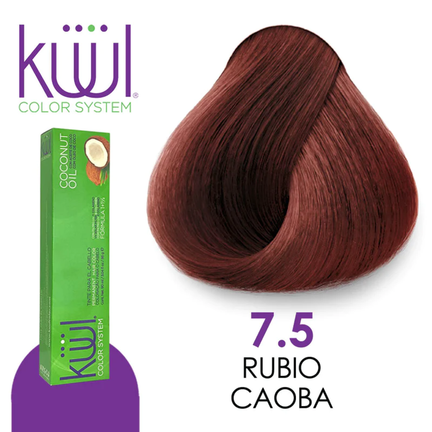 Kuul Tinte para cabello Kuul 7.5 Rubio caoba