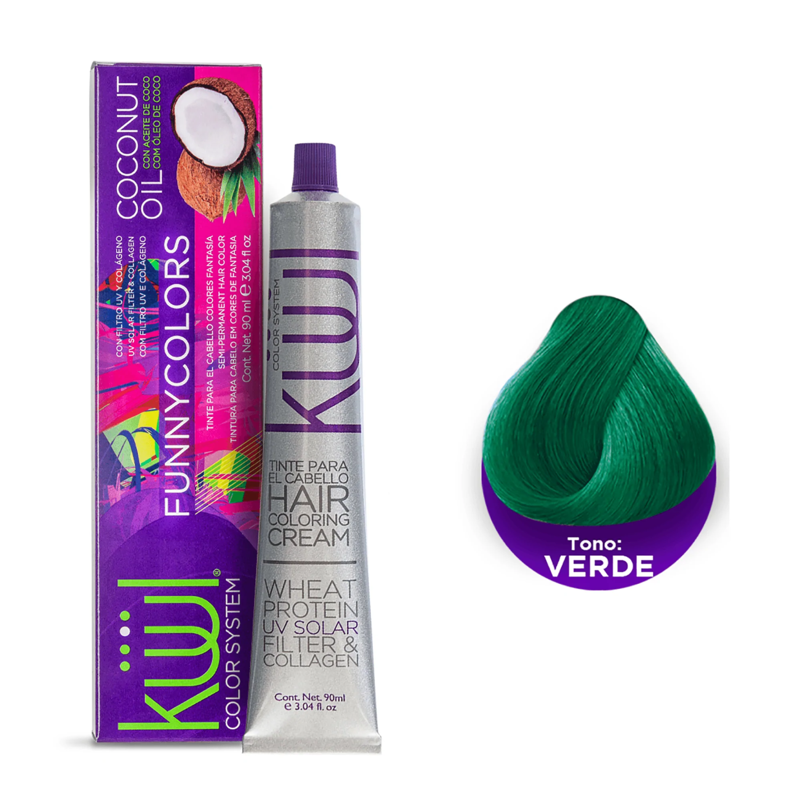 Kuul Tinte para cabello Kuul Verde