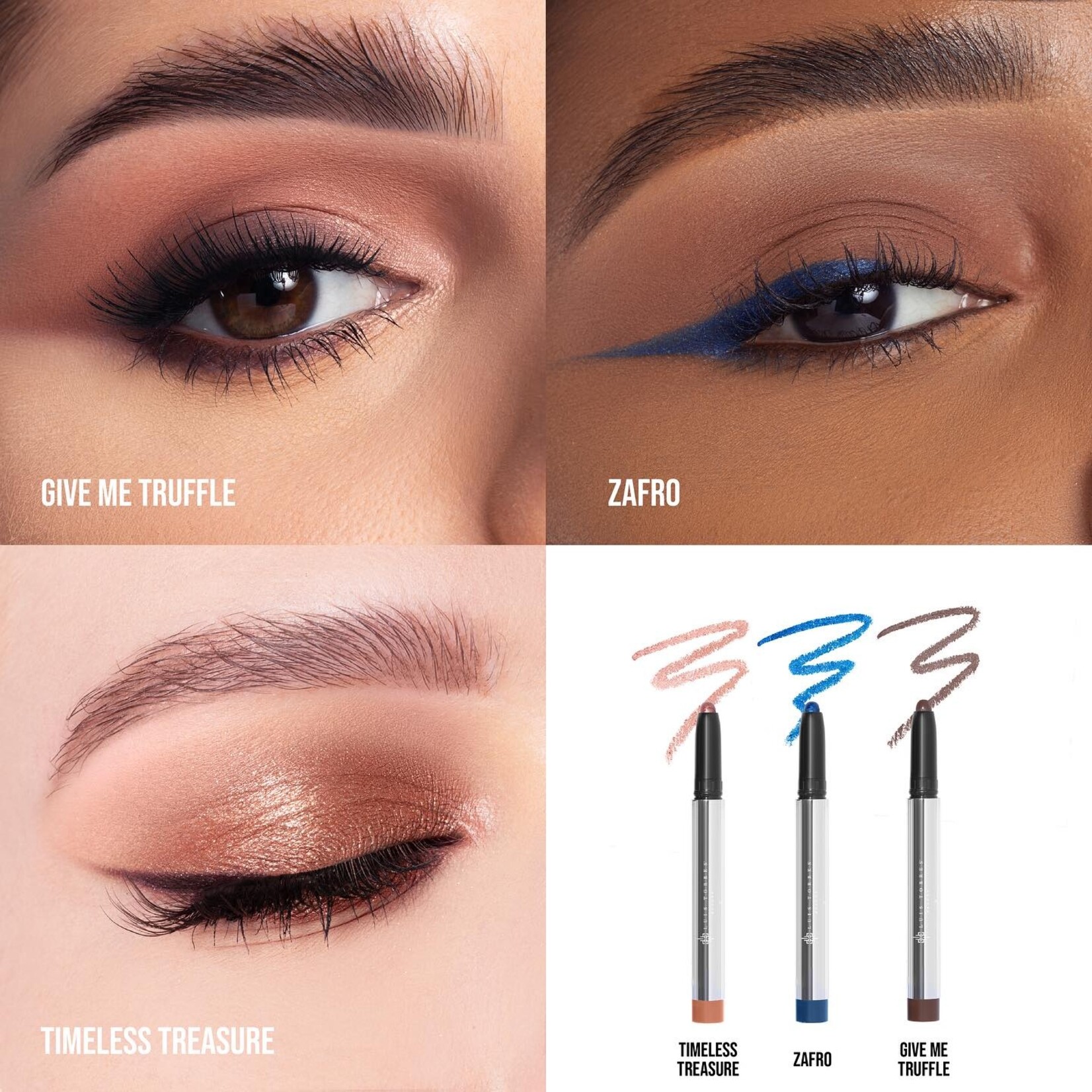 Beauty creations Sombra crayon en crema Beauty Creations x Luis Torres True treasure 3 piezas