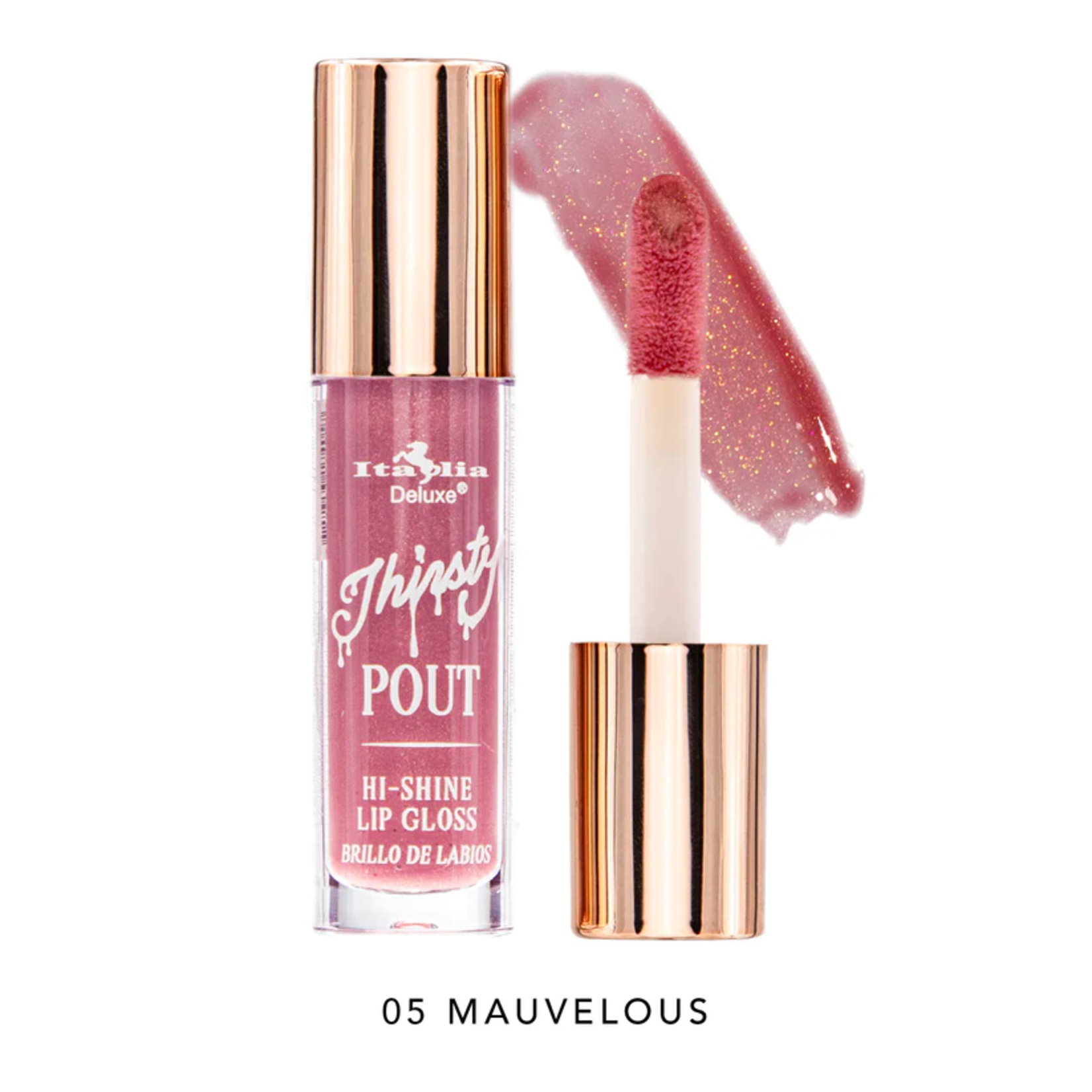 Lip gloss Italia Deluxe Pout 05 Mauvelous Iconika Beauty Shop