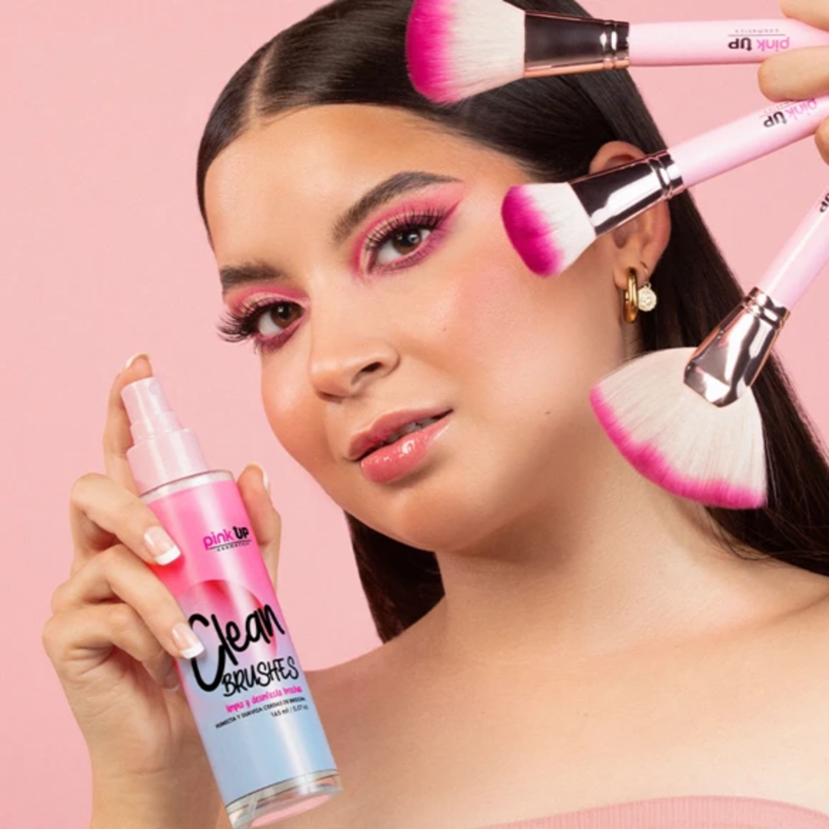 Pink Up Limpiador de brochas Pink Up 165 ml