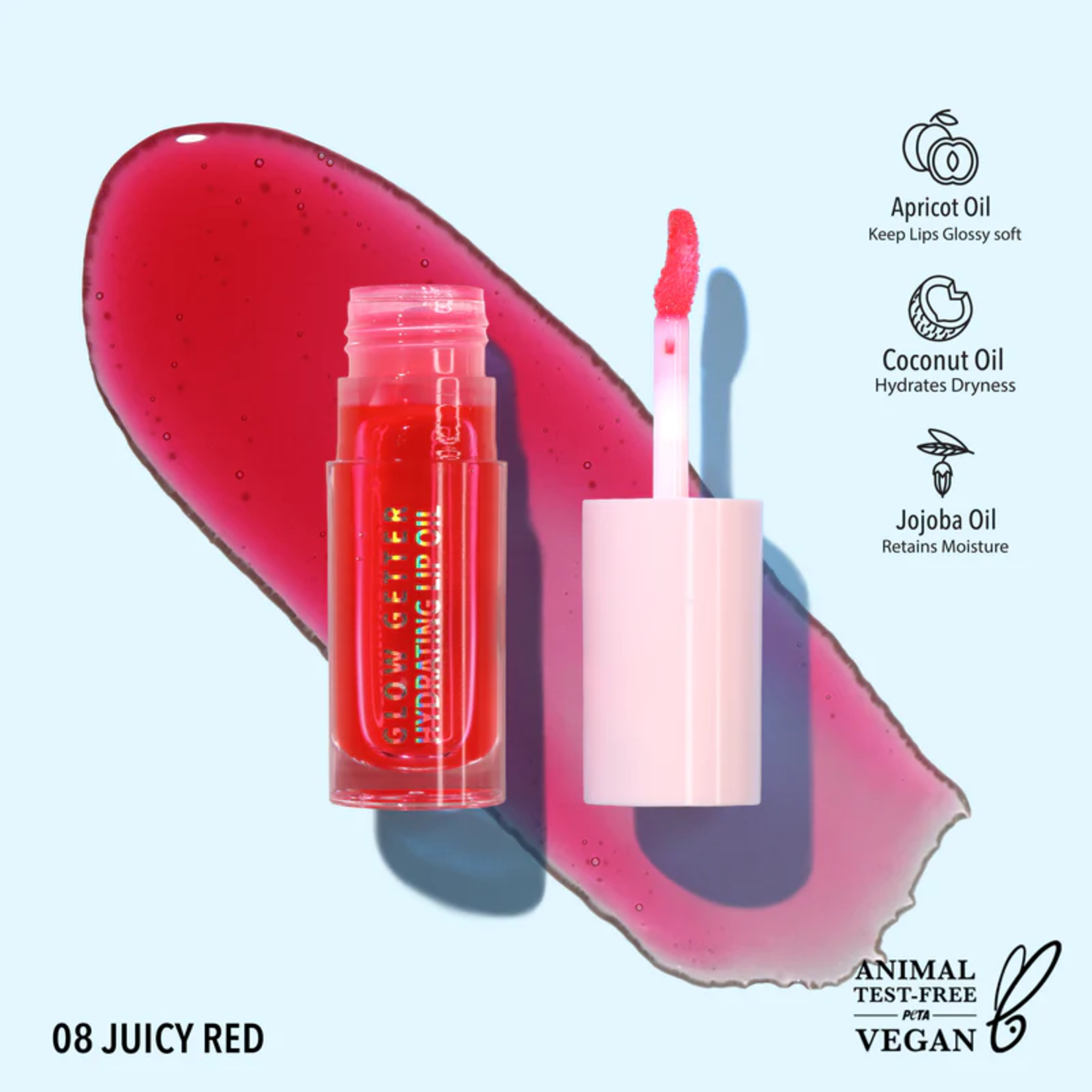 Moira Lip Oil Moira 008 Juicy Red