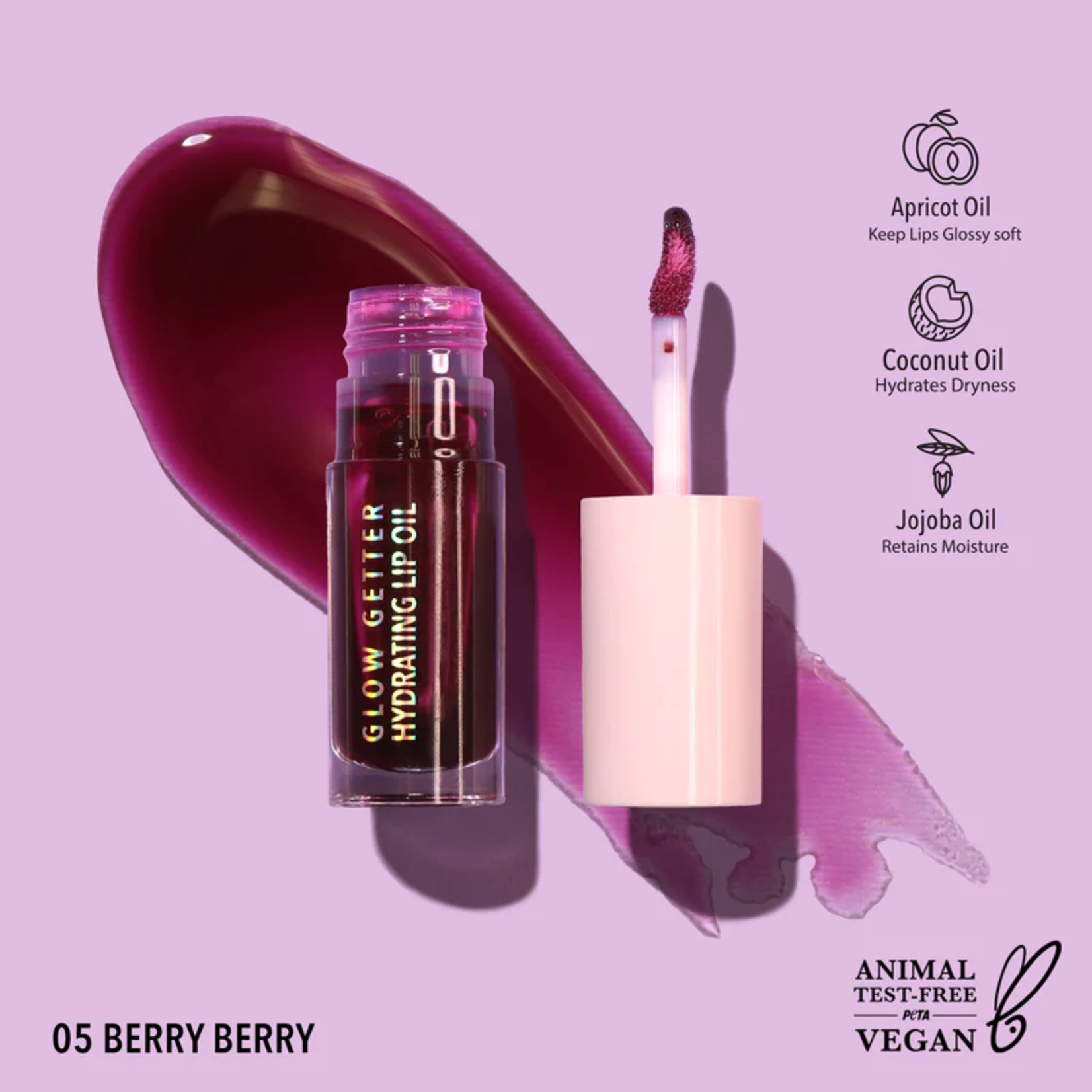 Moira Lip Oil Moira 005 Berry Berry