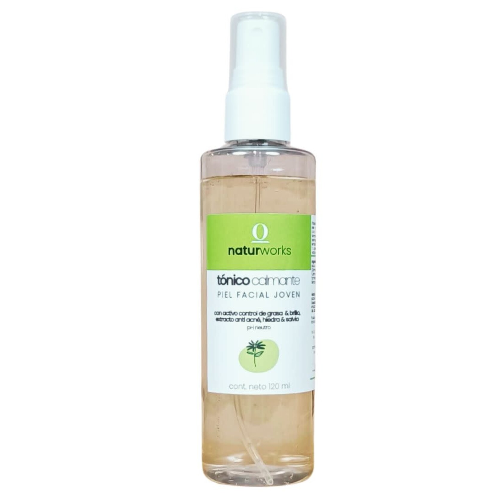 Naturworks Tonico calmante Naturworks Activo control de grasa y brillo, antiacné, hiedra y Salvia Teens 120 ml