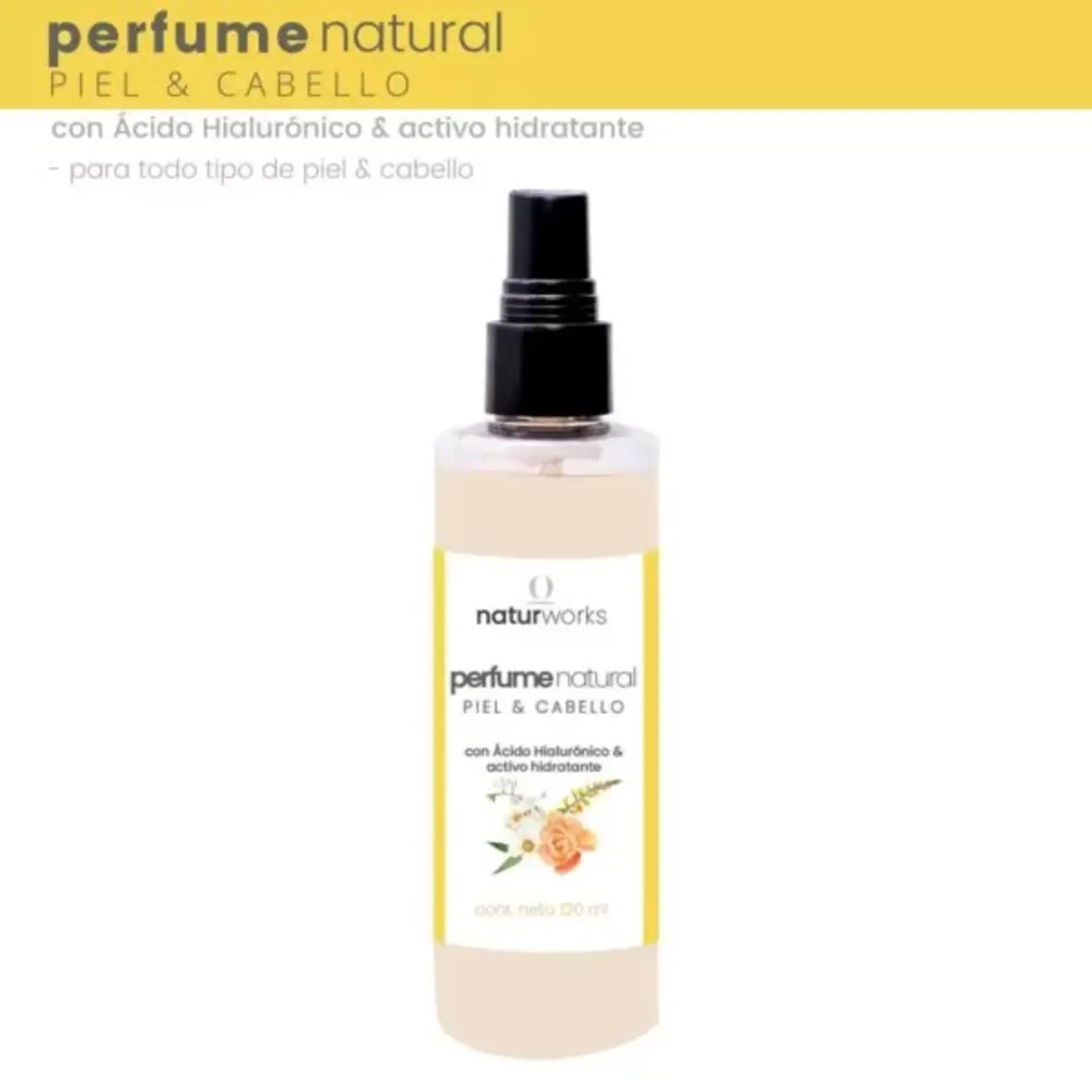 Naturworks Perfume natural piel y cabello Naturworks Flores 120 ml