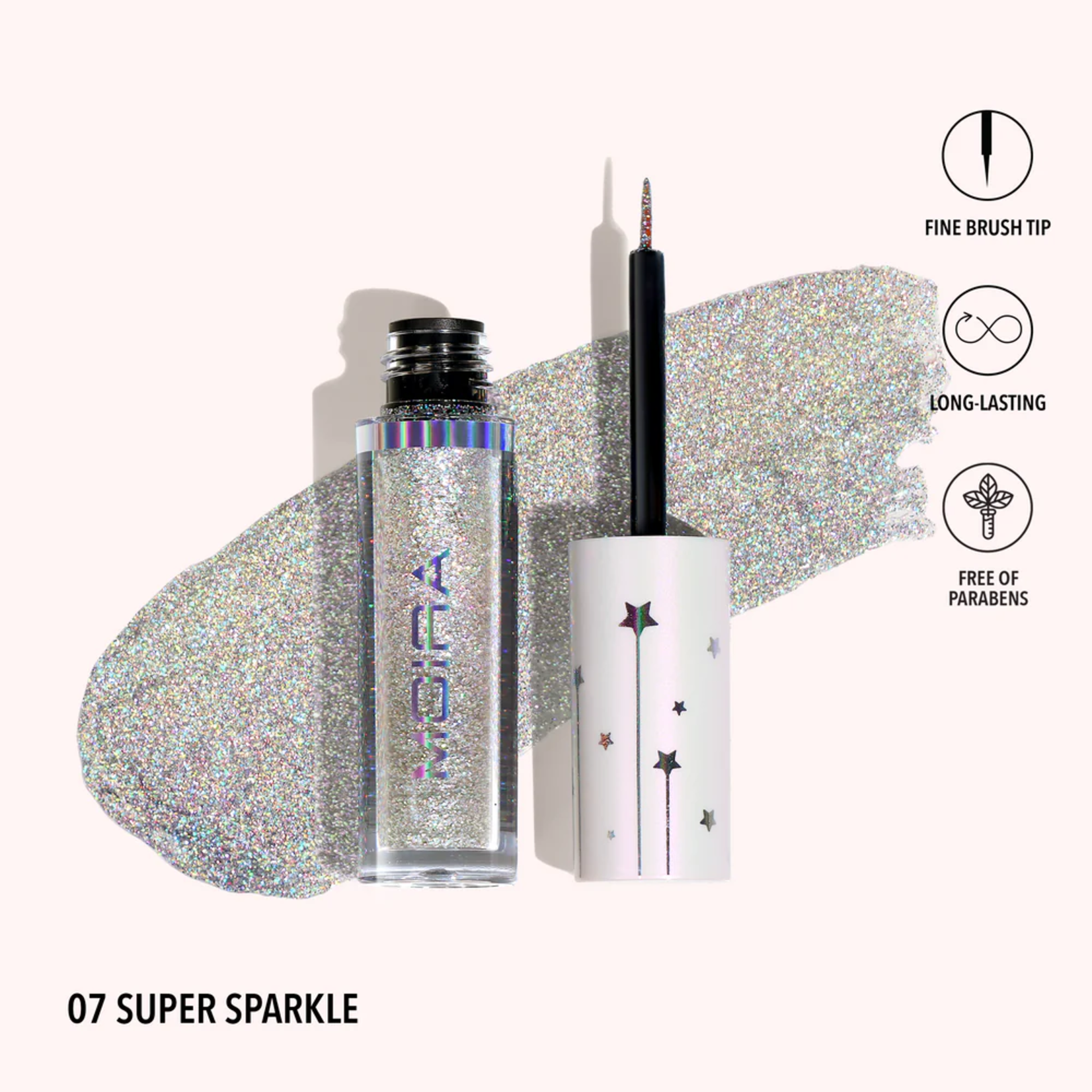 Moira Delineador liquido Moira Glitter Glitter 07 super sparkle
