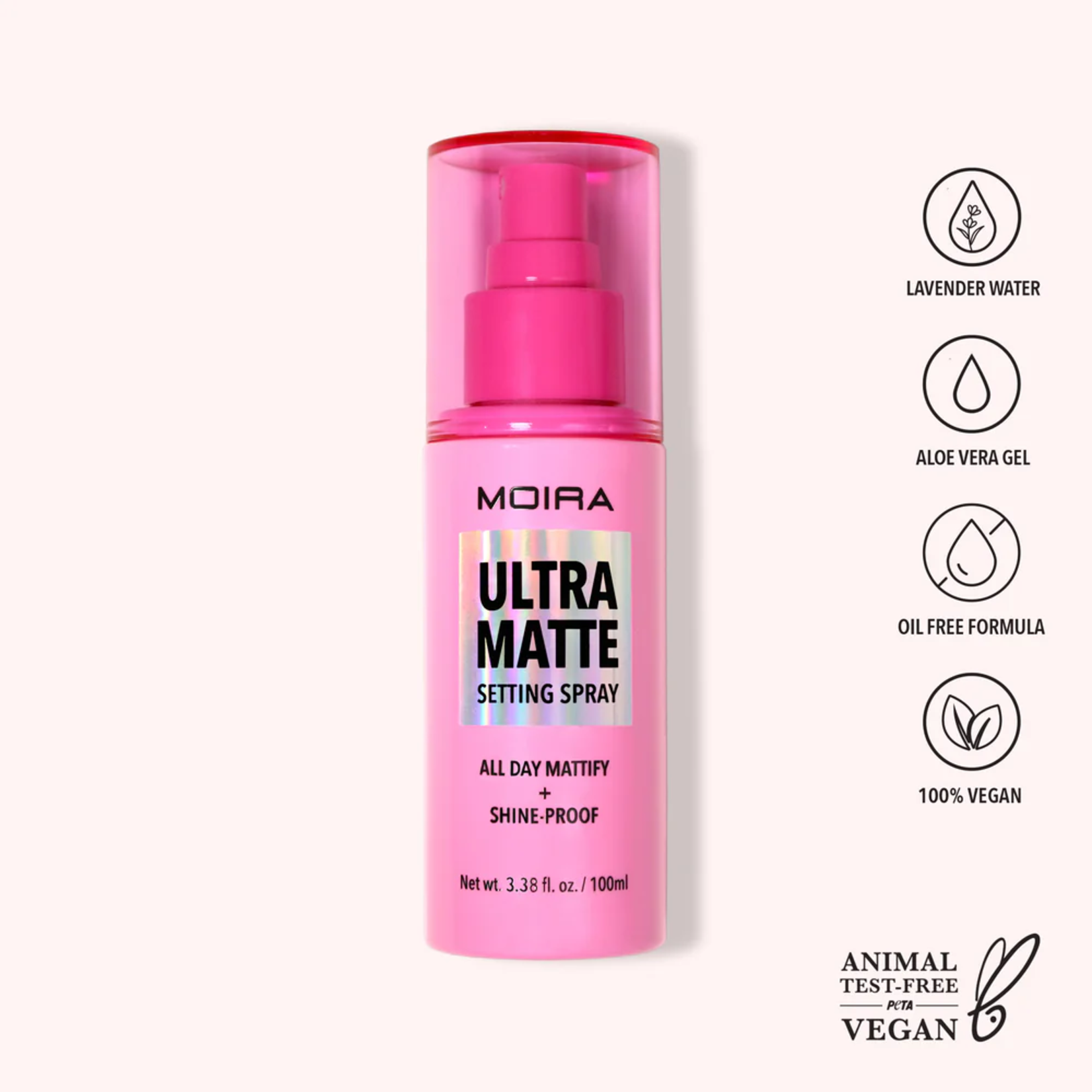 Moira Fijador de maquillaje liquido Moira Ultra matte