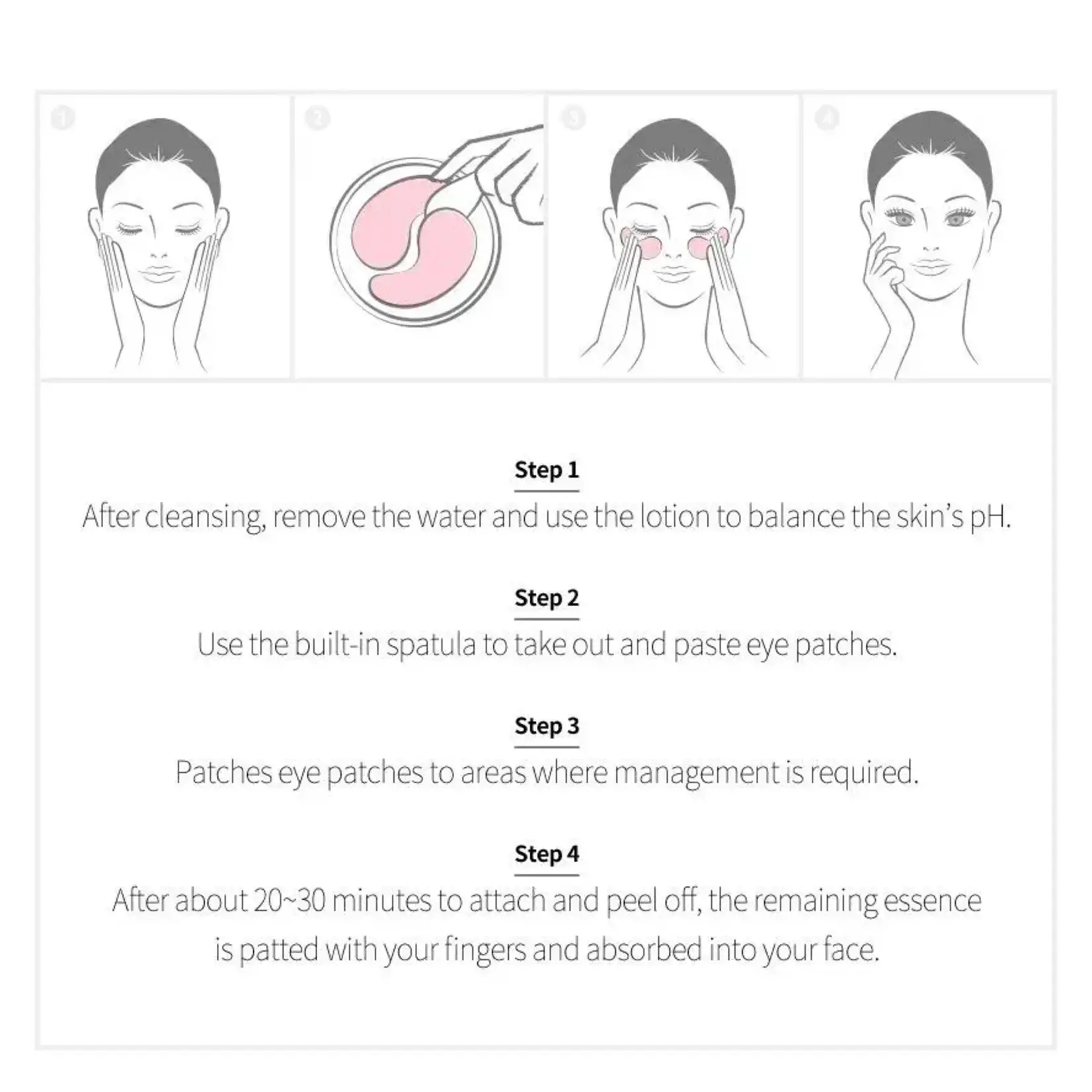 Heimish Parches para ojos Heimish 60 piezas