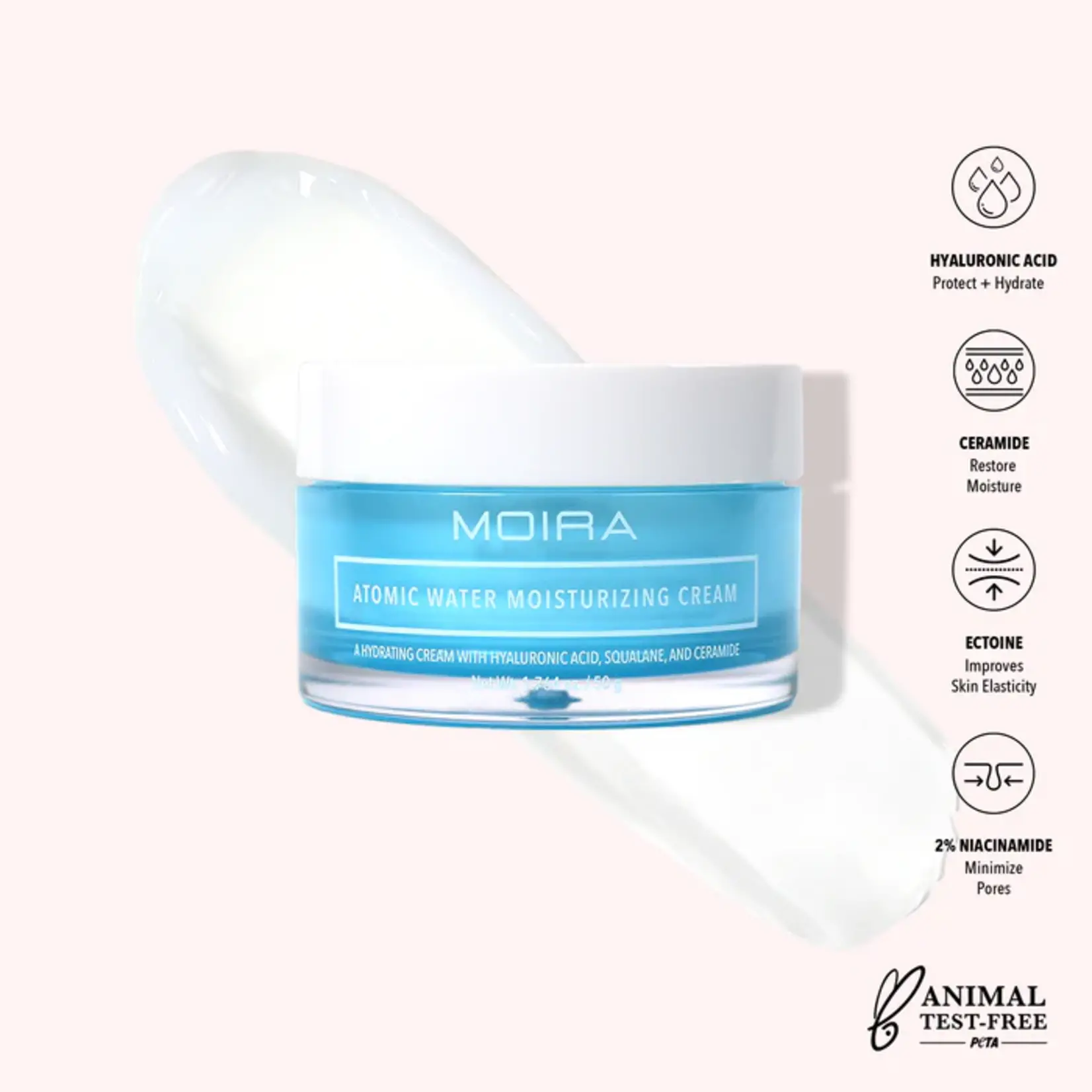 Moira Crema facial Moira Atomic Hidratante 50 gr