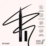 Moira Delineador liquido Moira Precision 001 Black