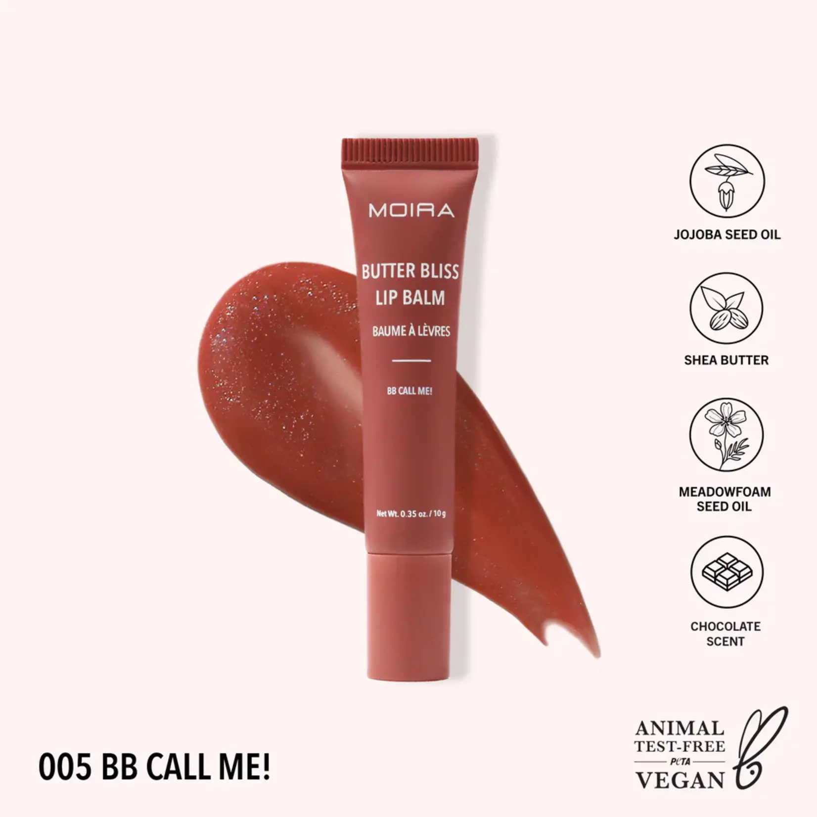 Moira Balsamo labial Moira Butter bliss 05 Bb call me