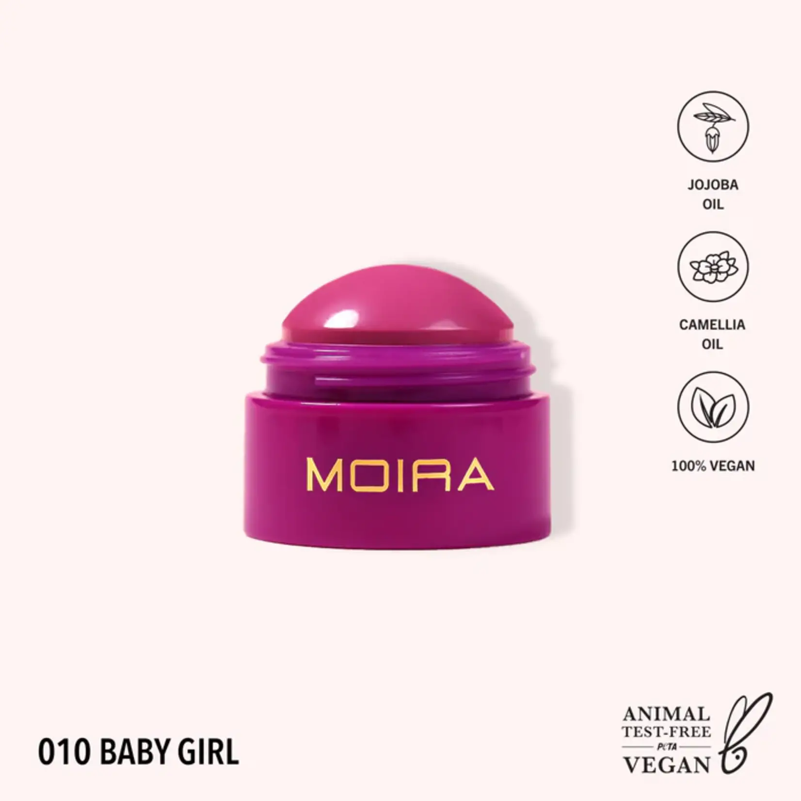 Moira Multiusos Moira Soft blush balm 010 Baby girl