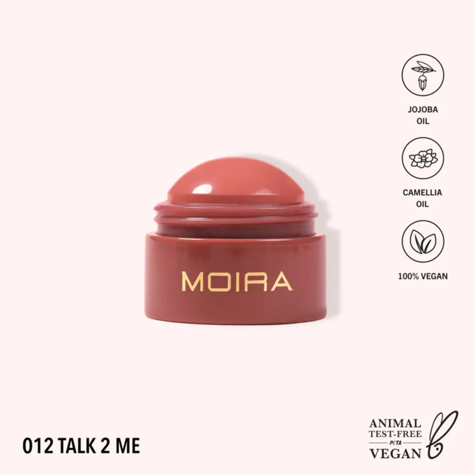 Moira Multiusos Moira Soft blush balm 012 Talk 2 me