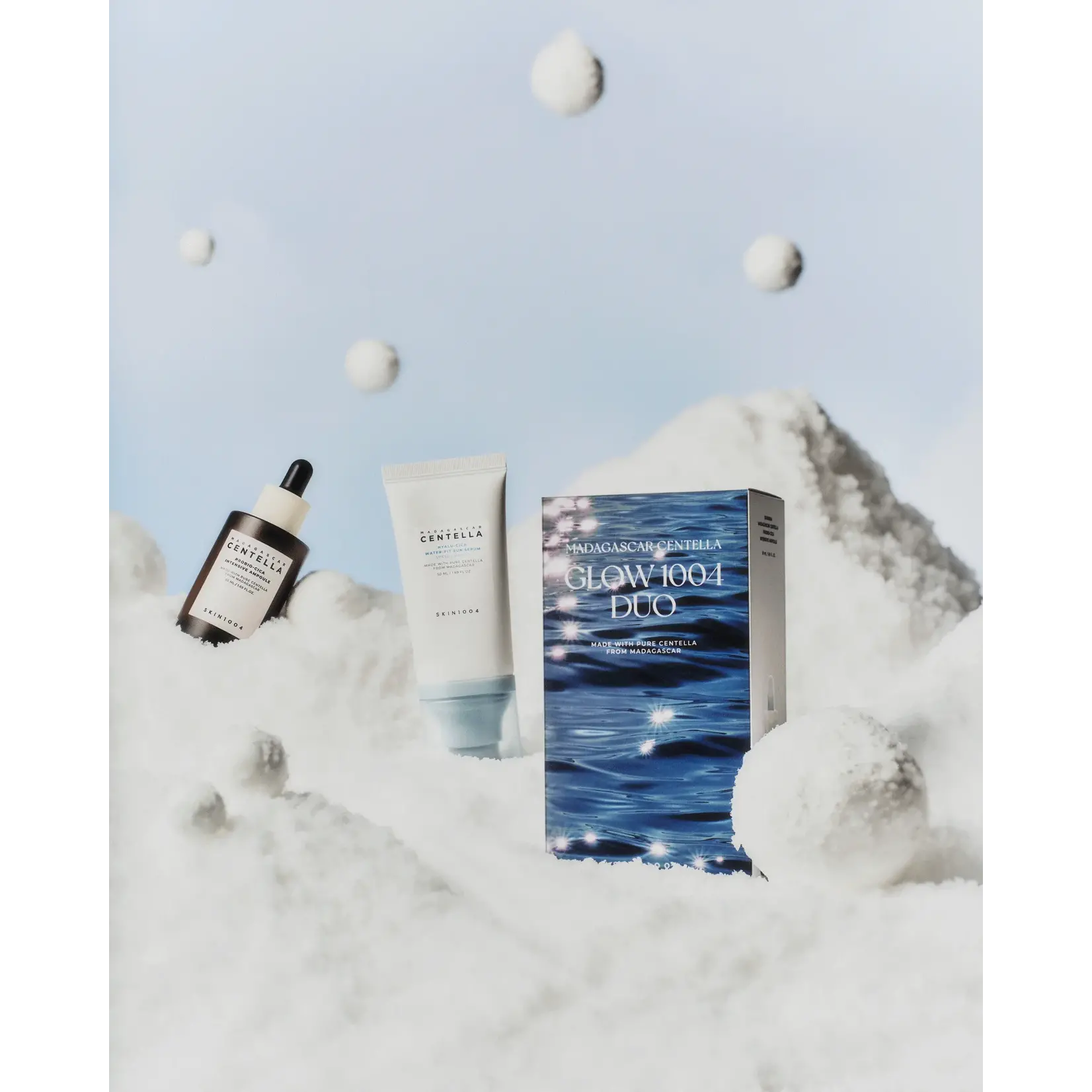 Skin1004 Glow Duo Skin1004 Probio-Cica Intensive Ampoule 50 ml y Hyalu-Cica Water-Fit Sun serum 50 ml