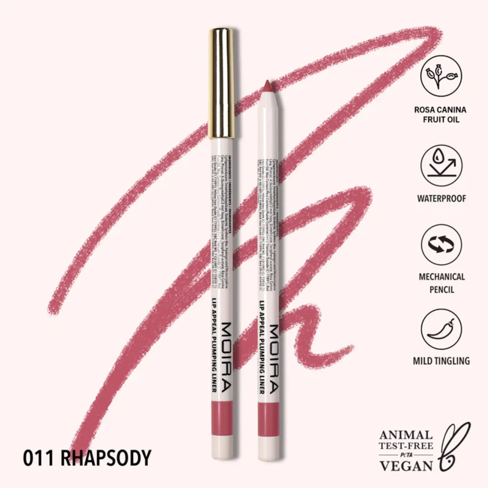 Moira Delineador para labios Retractil Moira appeal plumping 11 Rhapsody