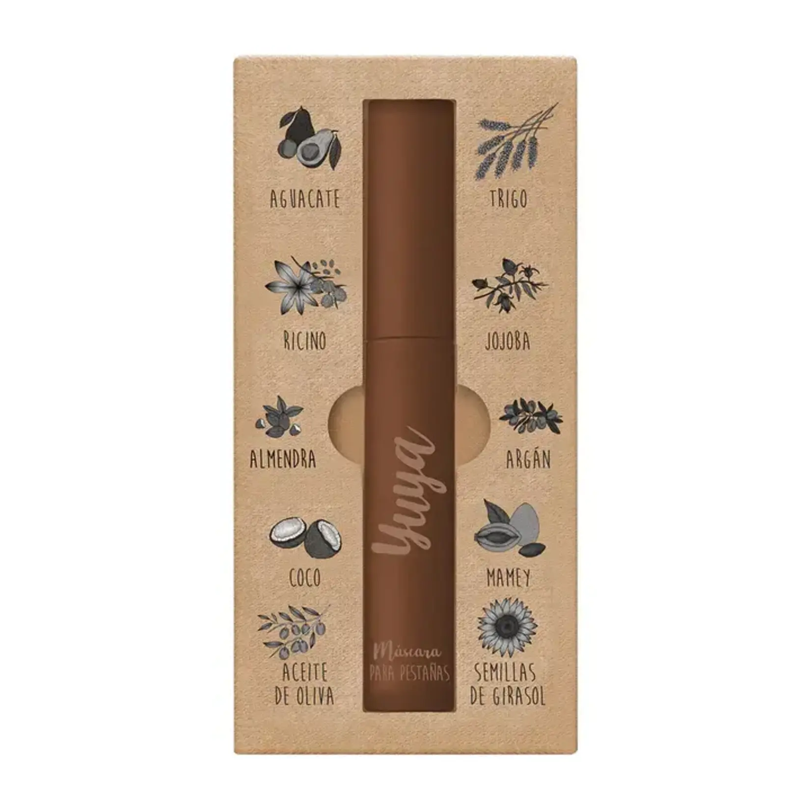 Yuya Mascara de pestañas Yuya 10 aceites naturales Café