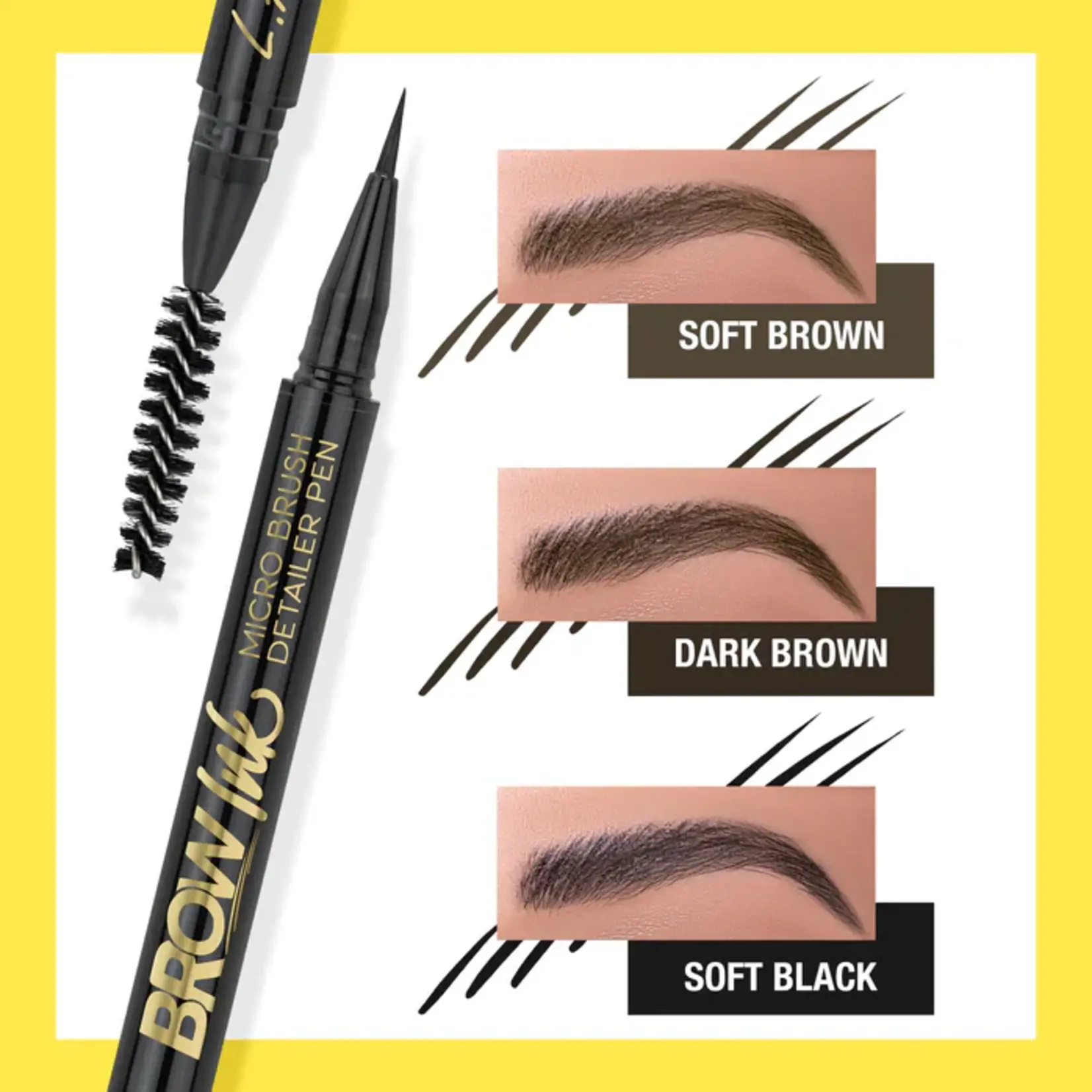 La Girl Plumon para cejas LA Girl  Brow Ink micro Dark brown
