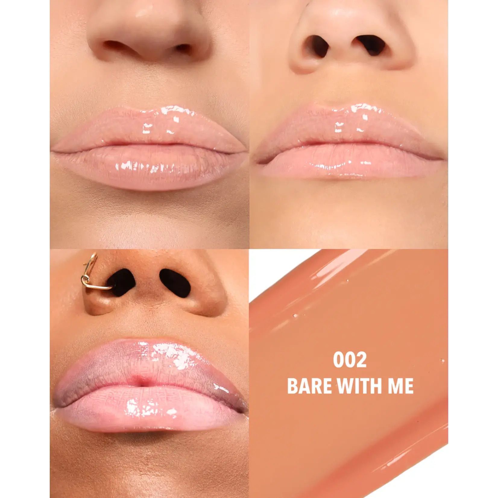 Moira Lip oil glaze Moira Plumper 02 Bare with me