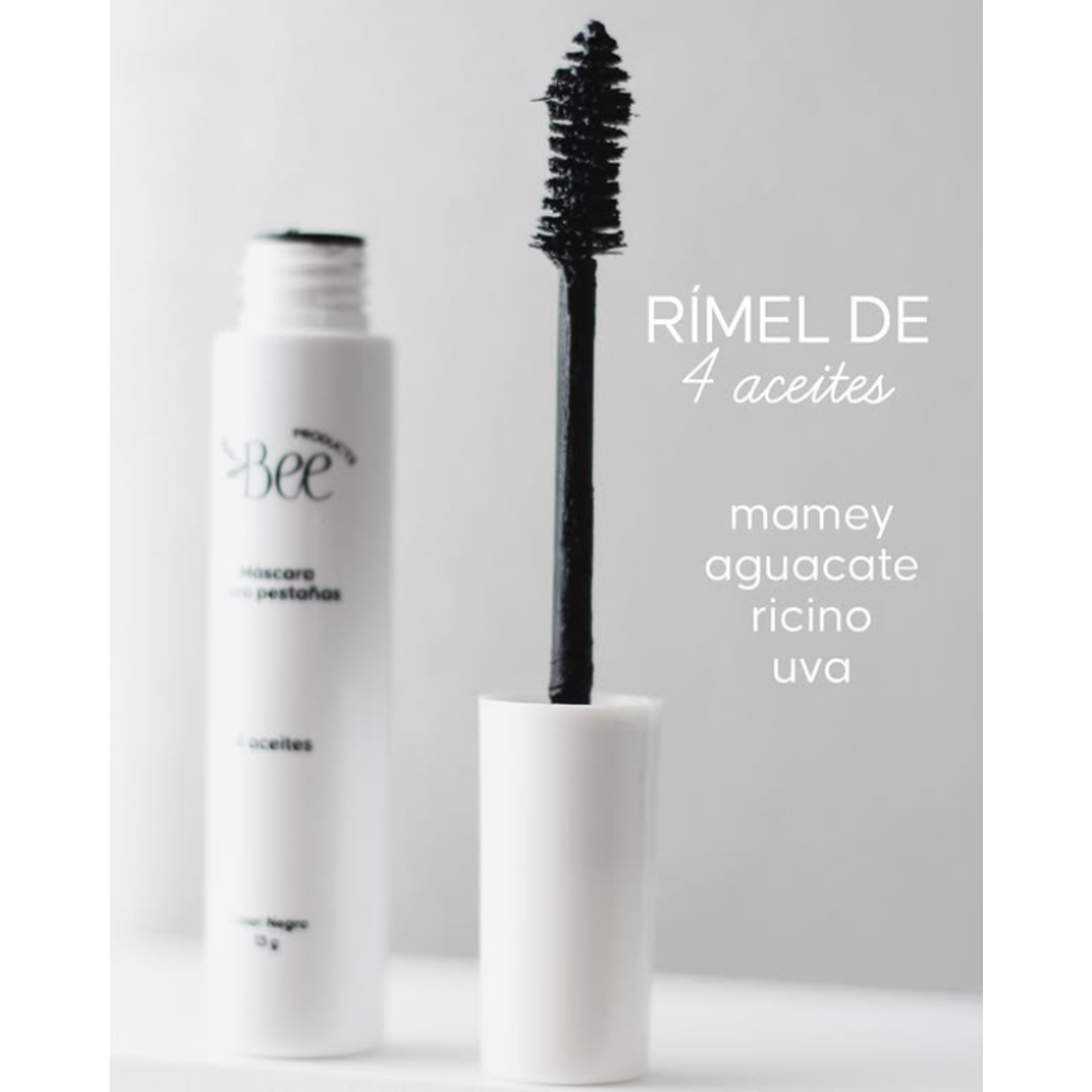 Bee auty Mascara de pestañas Bee auty 4 aceites cerdas