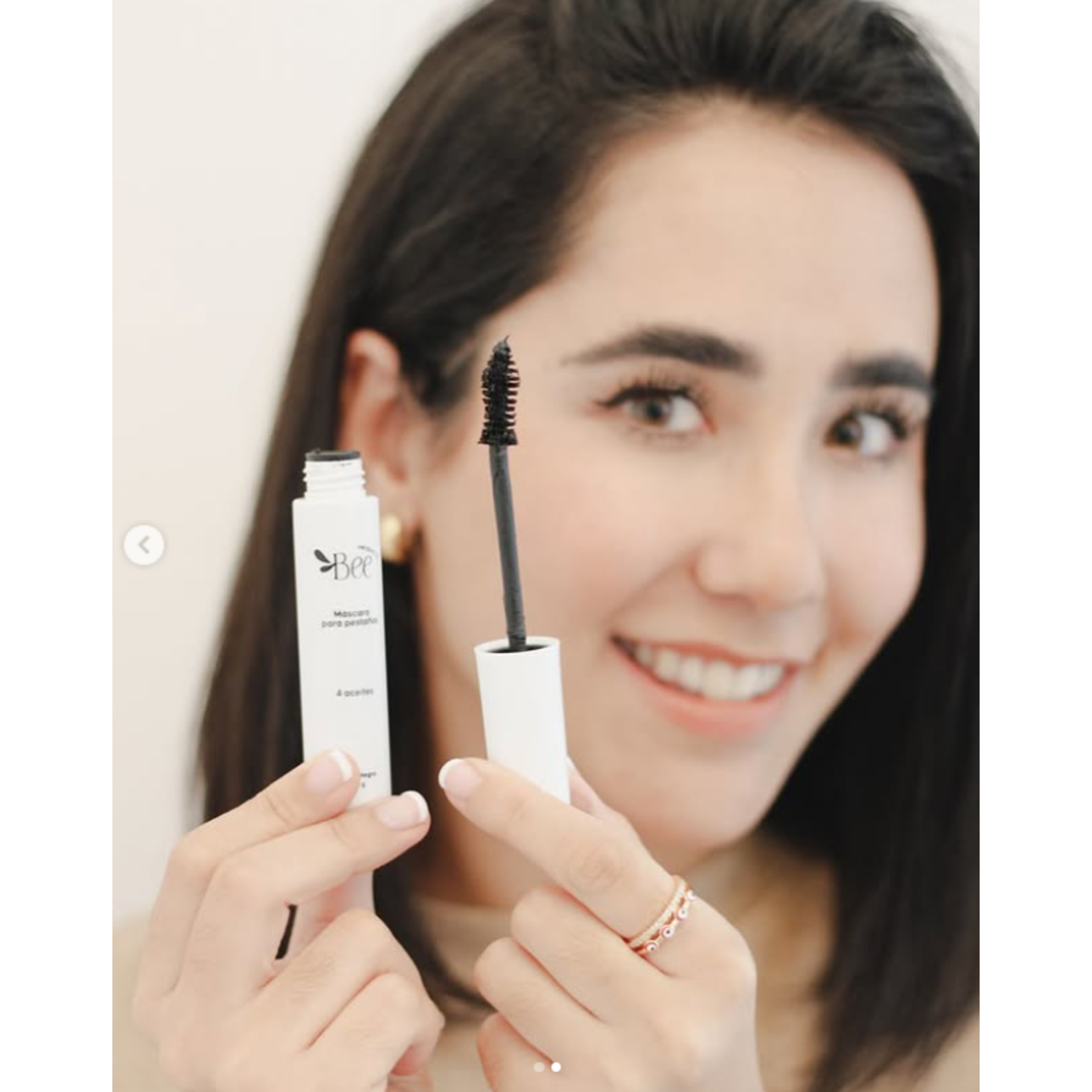 Bee auty Mascara de pestañas Bee auty 4 aceites cerdas