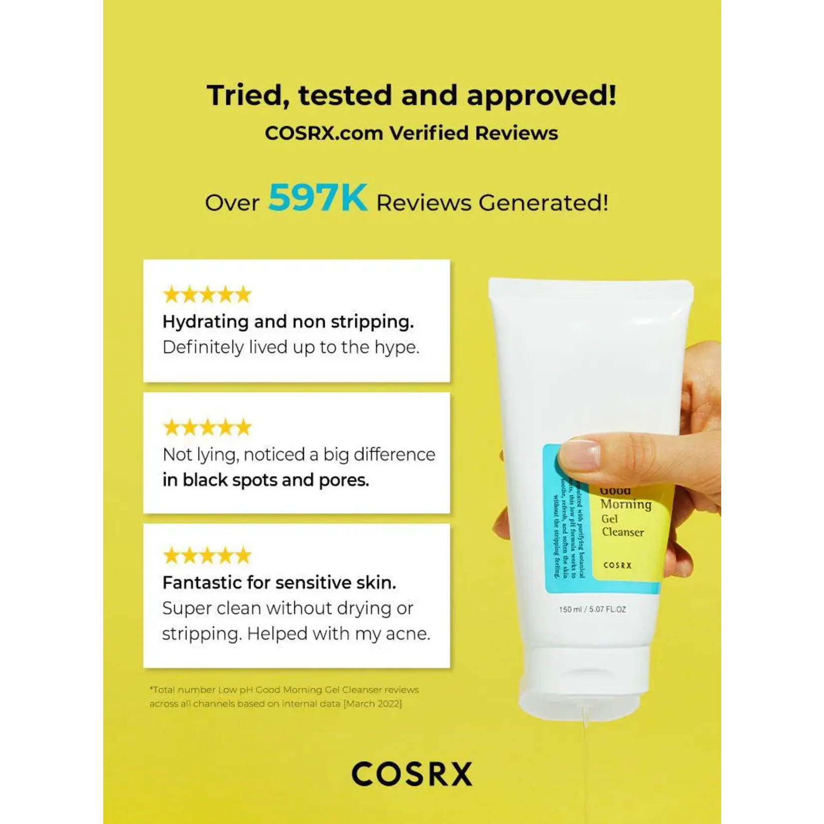 Cosrx Limpiador en gel Cosrx Ph bajo 150 ml