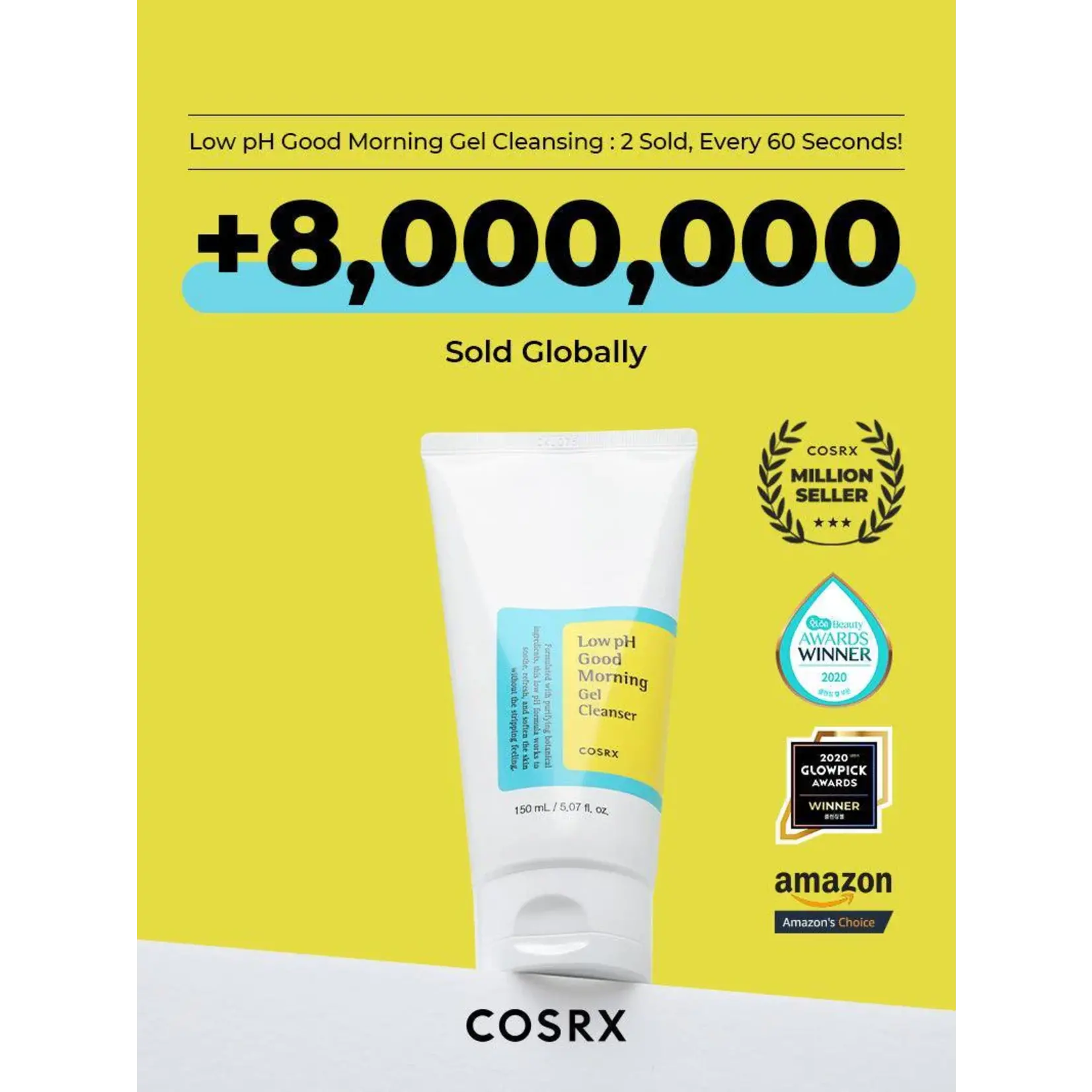 Cosrx Limpiador en gel Cosrx Ph bajo 150 ml