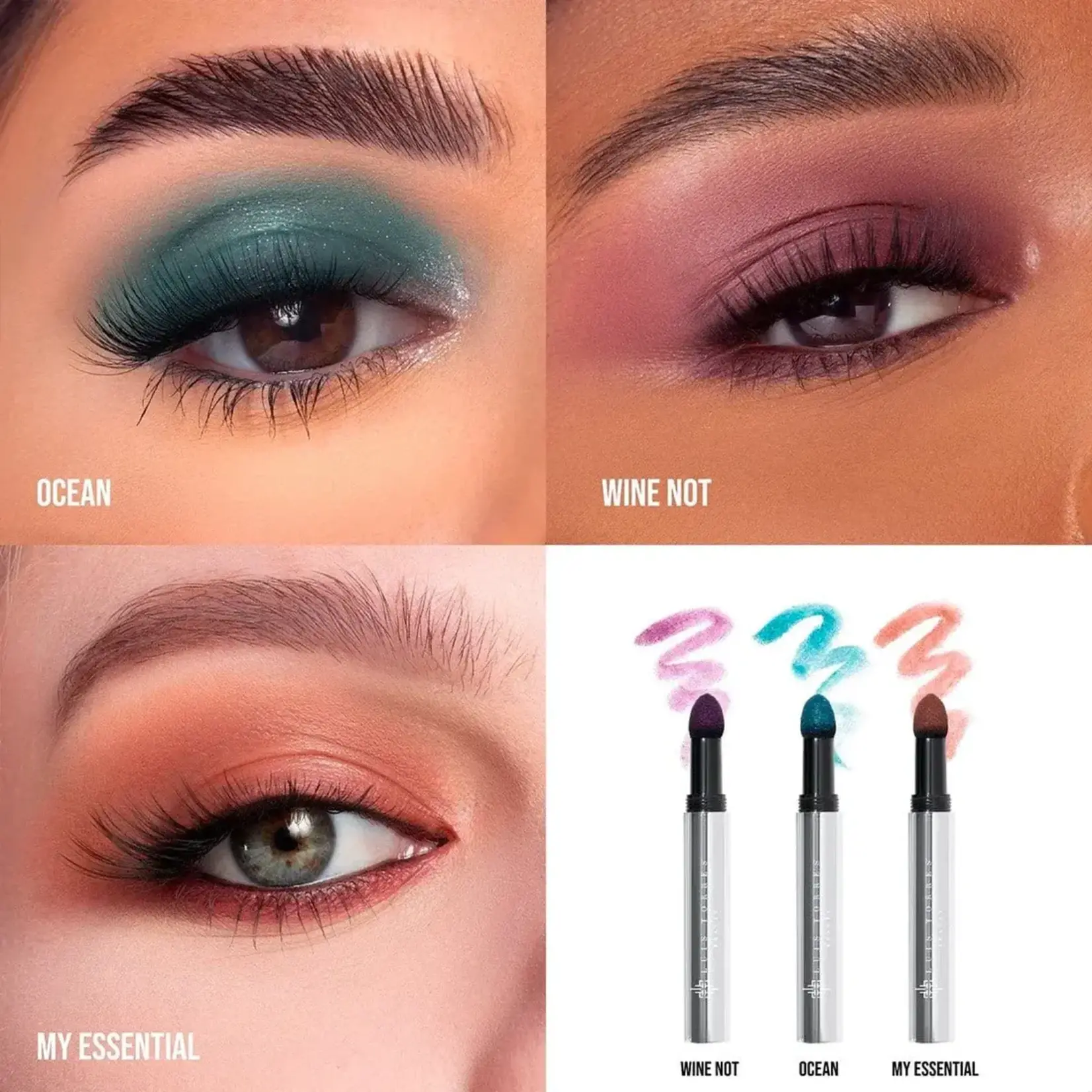 Beauty creations Sombra en lapiz con esponja Beauty Creations x Luis Torres My essentials 3 piezas