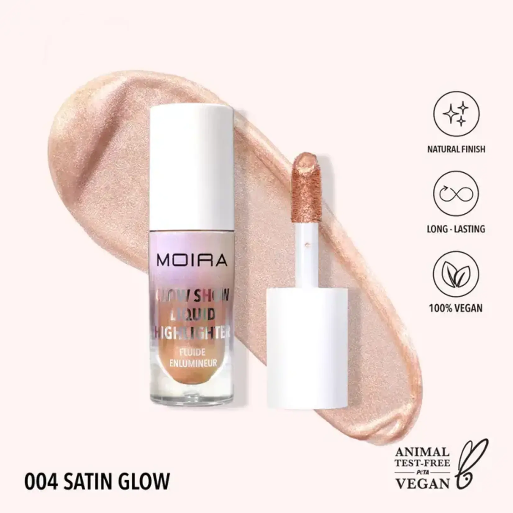 Moira Iluminador liquido Moira Glow Show 004 Satin Glow