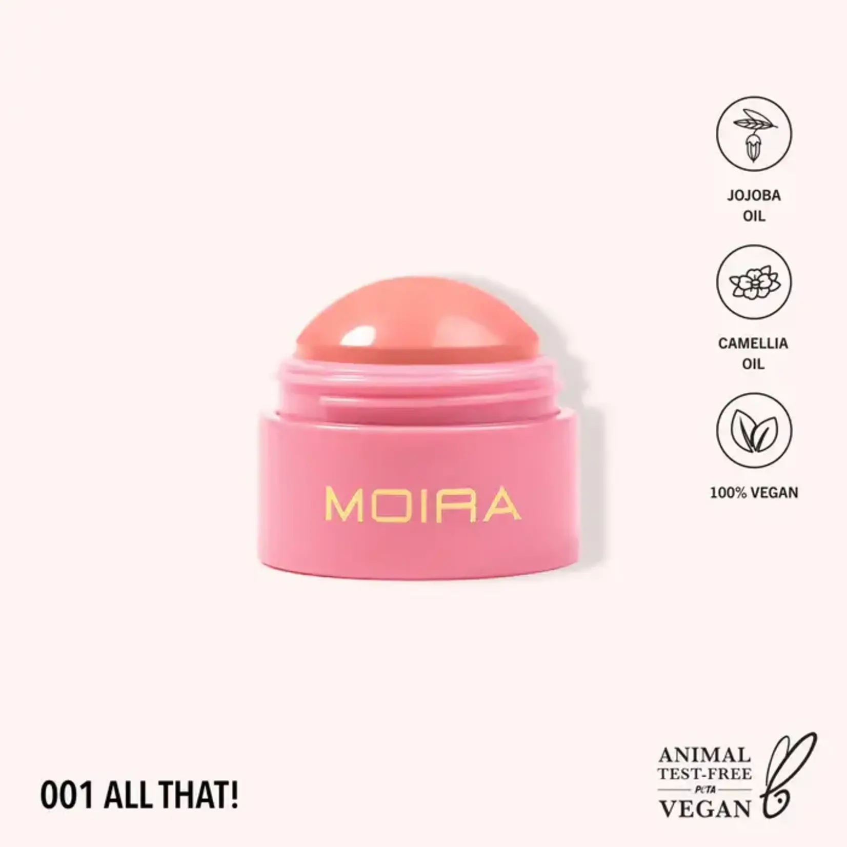 Moira Multiusos Moira Soft blush balm 001 All that