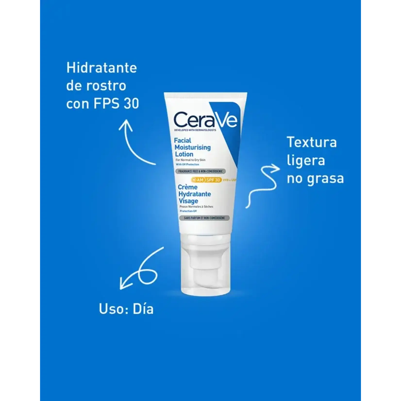 Cerave Loción hidratante rostro Cerave SPF 30 52 ml