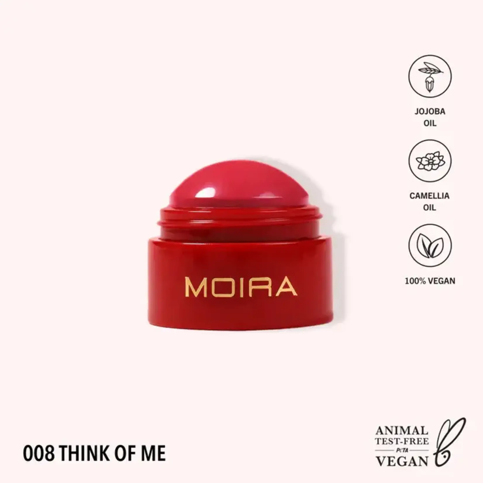 Moira Multiusos Moira Soft blush balm 08 Think of me