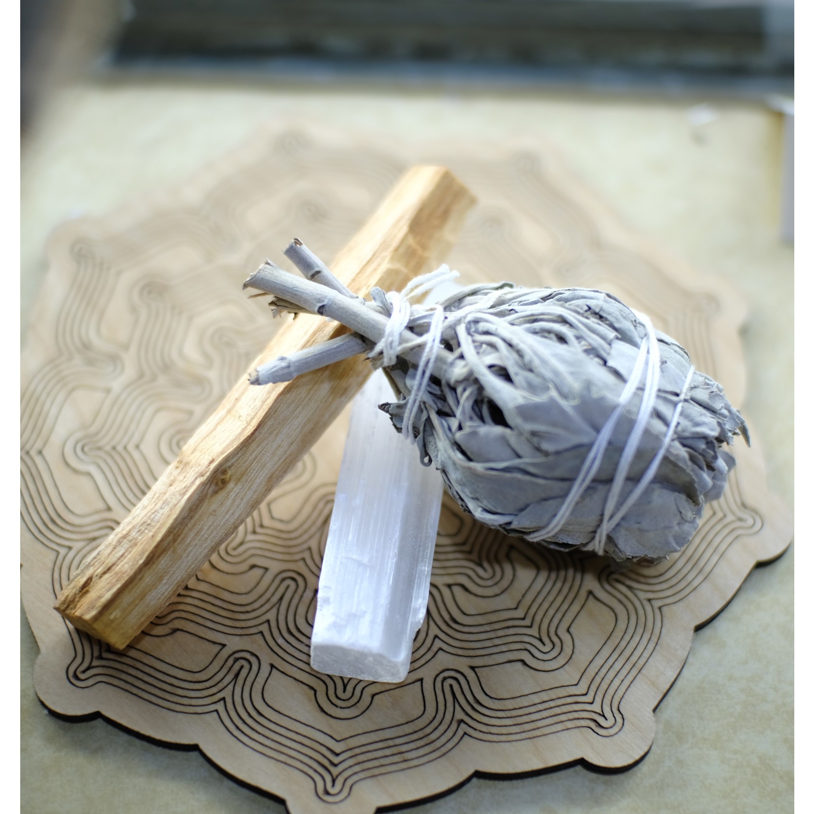 Sage, Selenite & Palo Gift Set