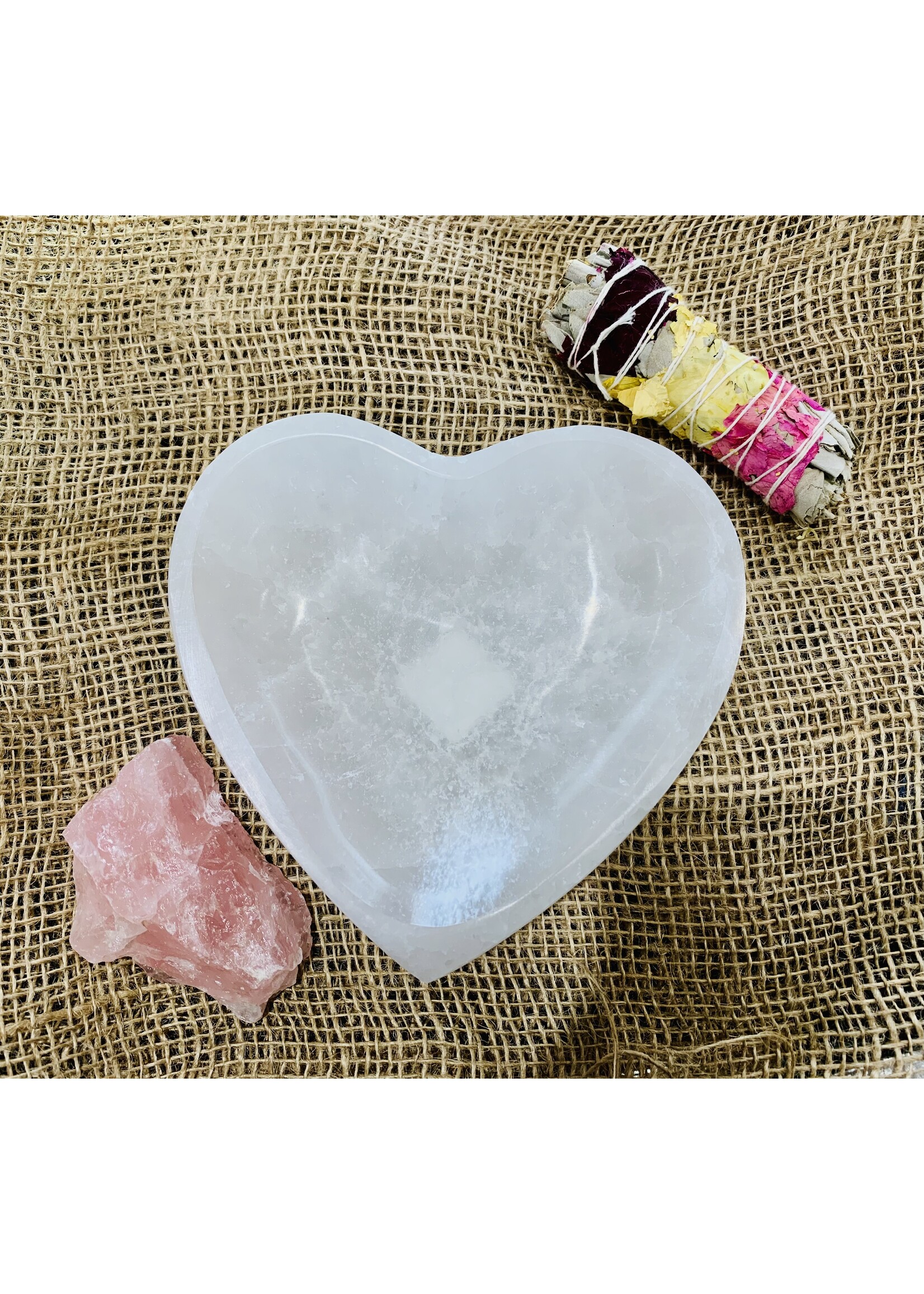 Selenite Bowl (Heart) - $49.95