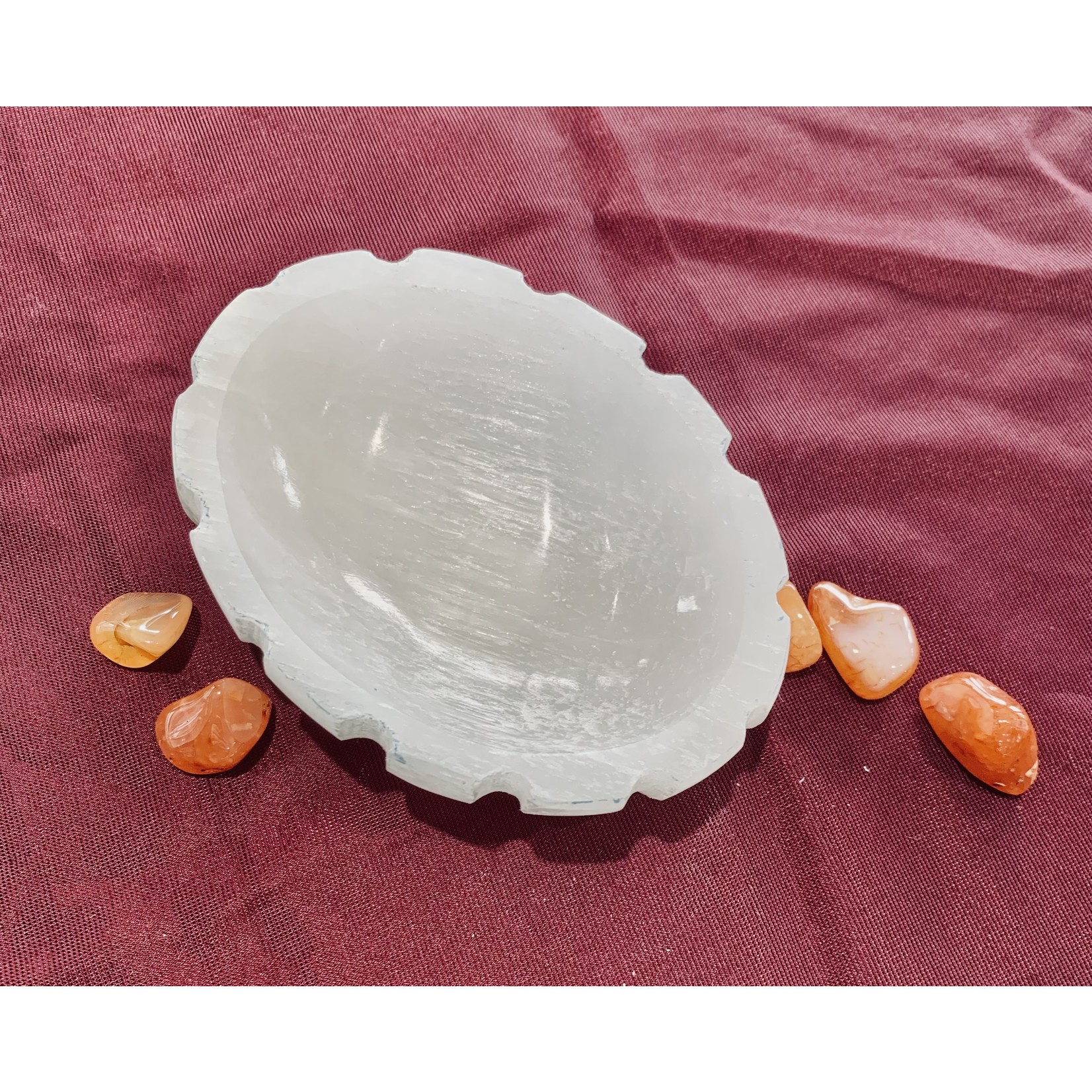 Selenite Boats - Carved