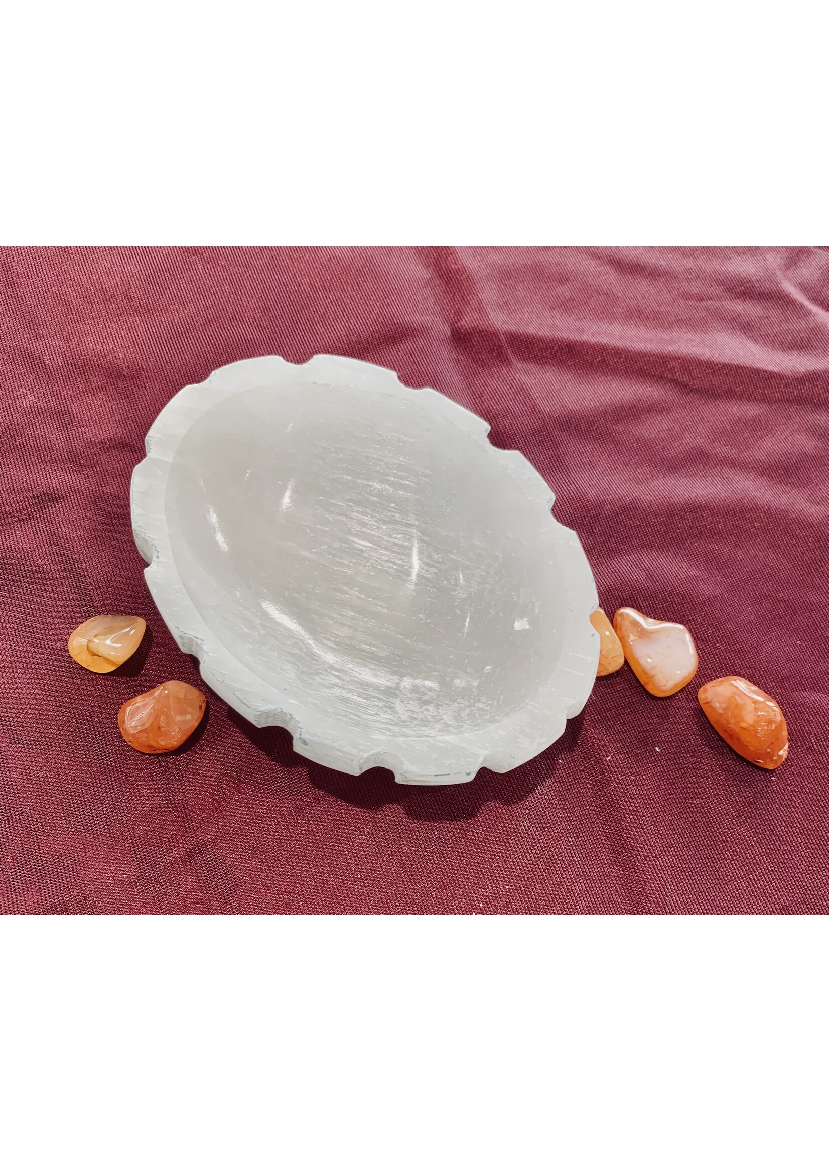 Selenite Boats - Carved