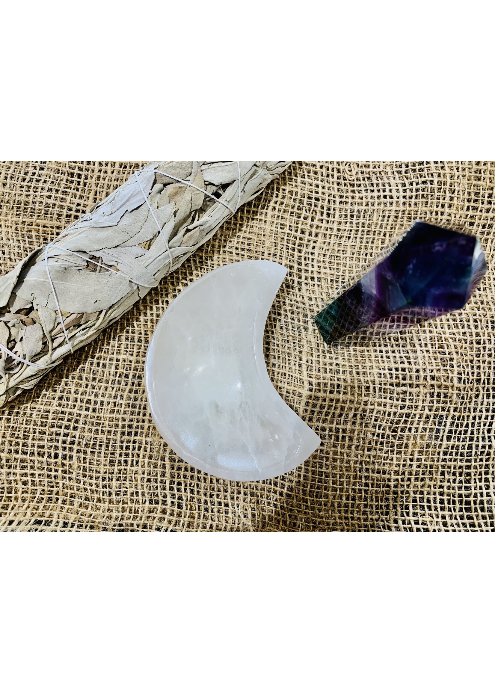 Selenite Moons - $15.95