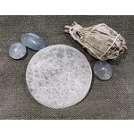 Selenite Disk - 8cmPlainRound
