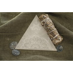 Selenite Disk - Triangle