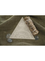 Selenite Disk - Triangle
