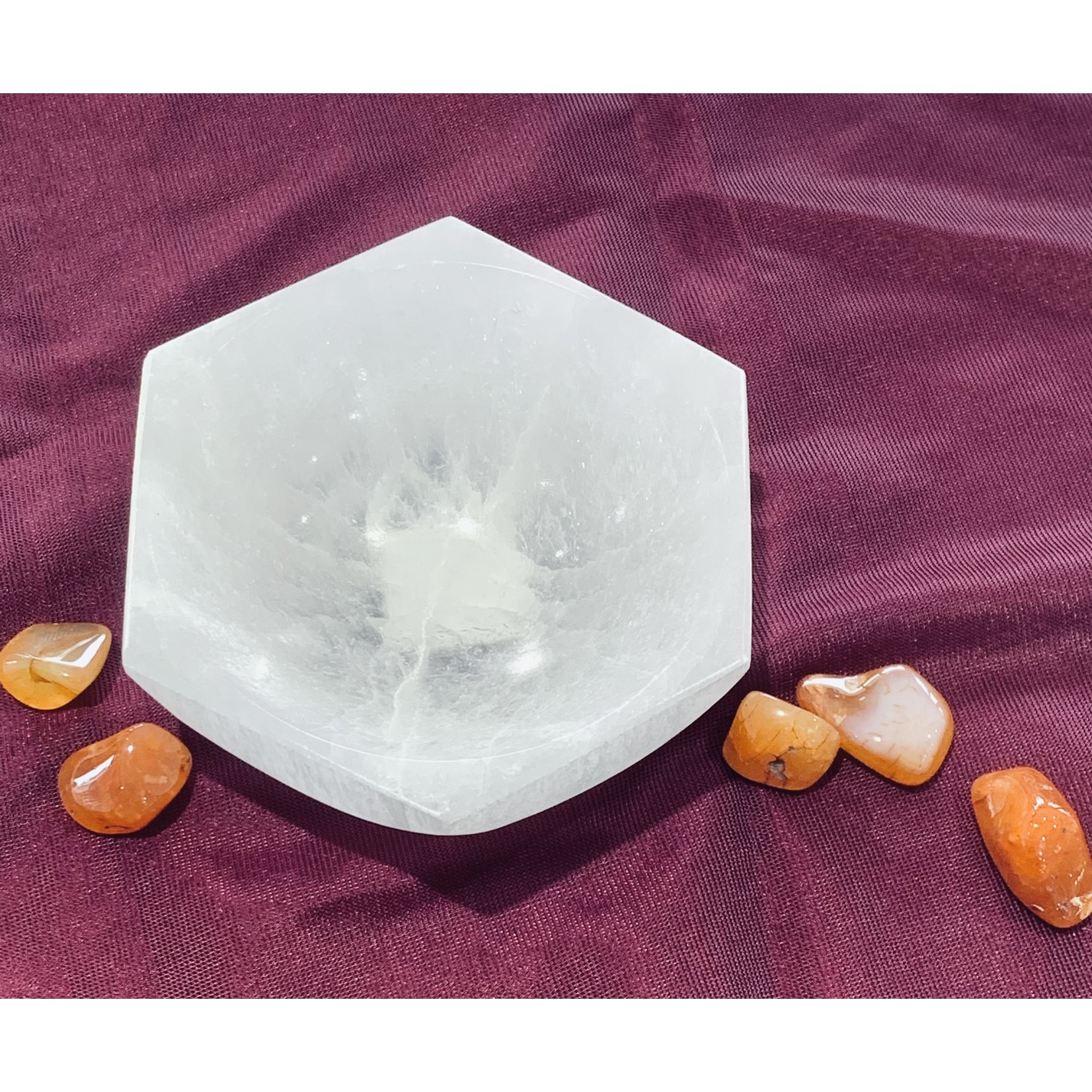 Selenite Bowls (Octagonal) - 10cm